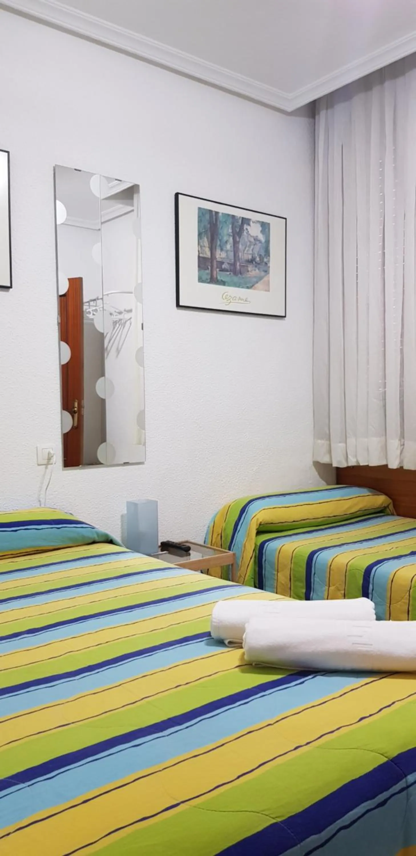 Bed in Pension Salamanca