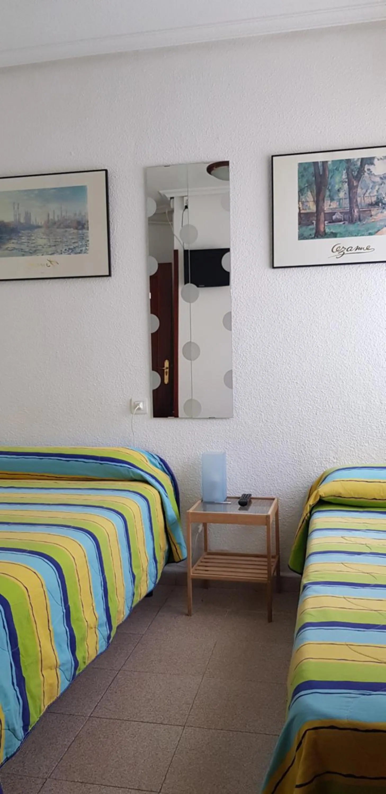 Bed in Pension Salamanca