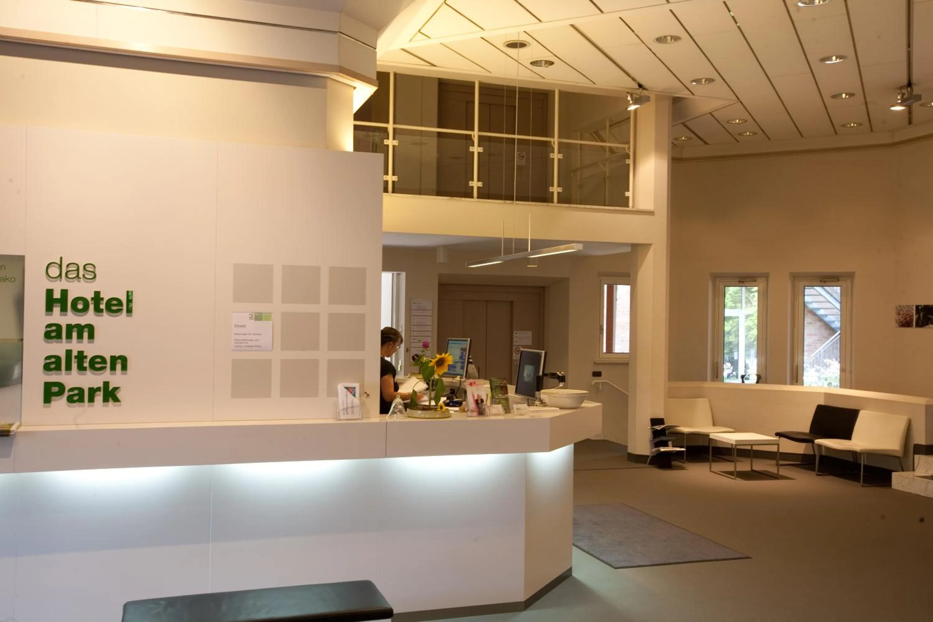 Lobby or reception in Hotel am alten Park