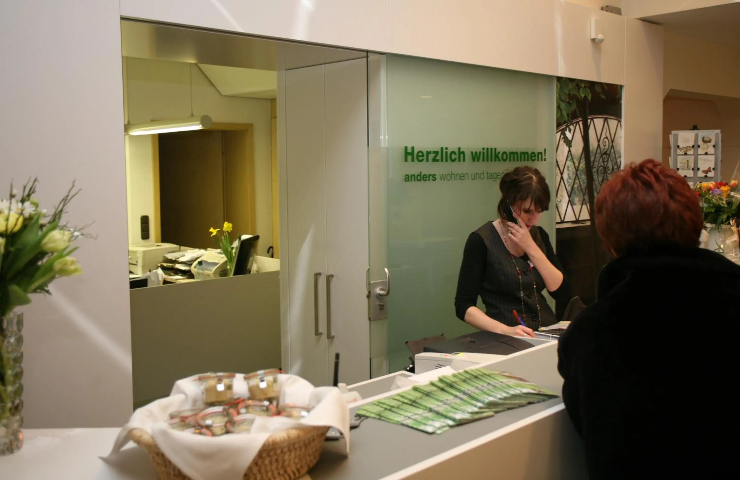 Lobby or reception in Hotel am alten Park