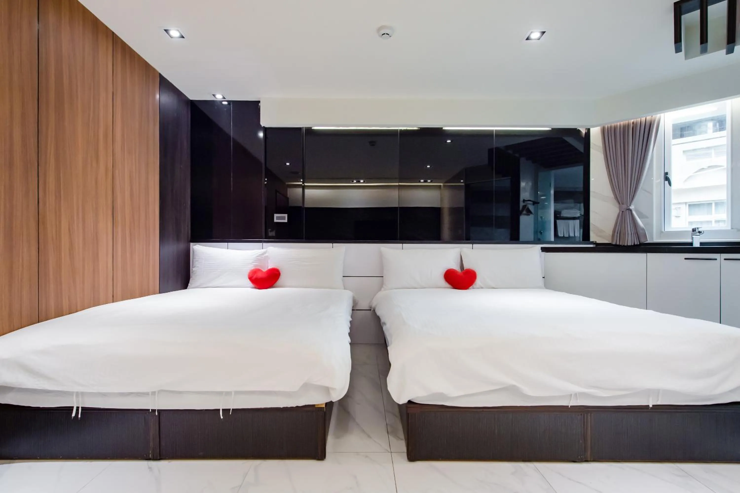 Bed in Sun Moon Tea B&B