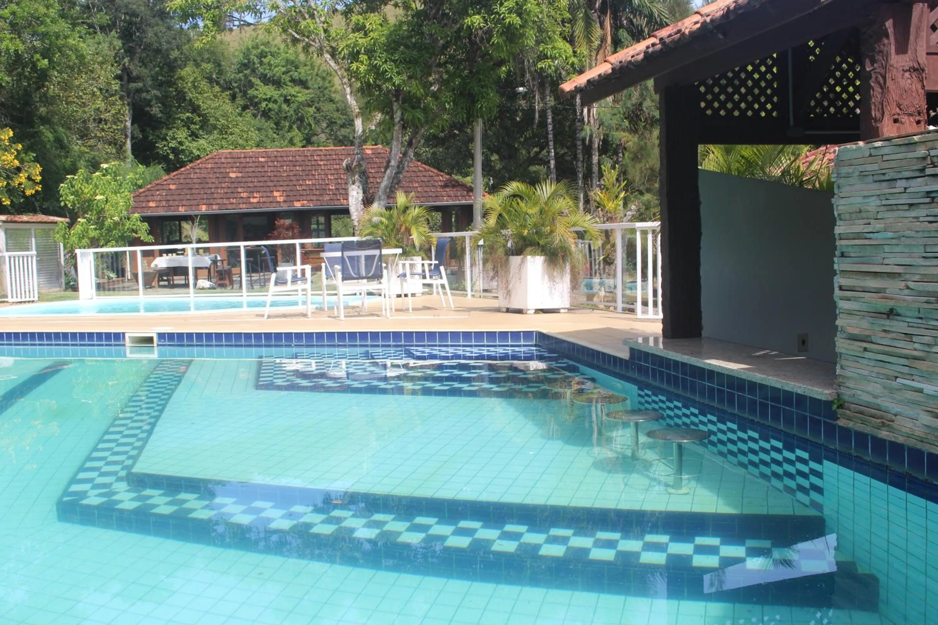 Pool view in Pousada Quinta dos Doges