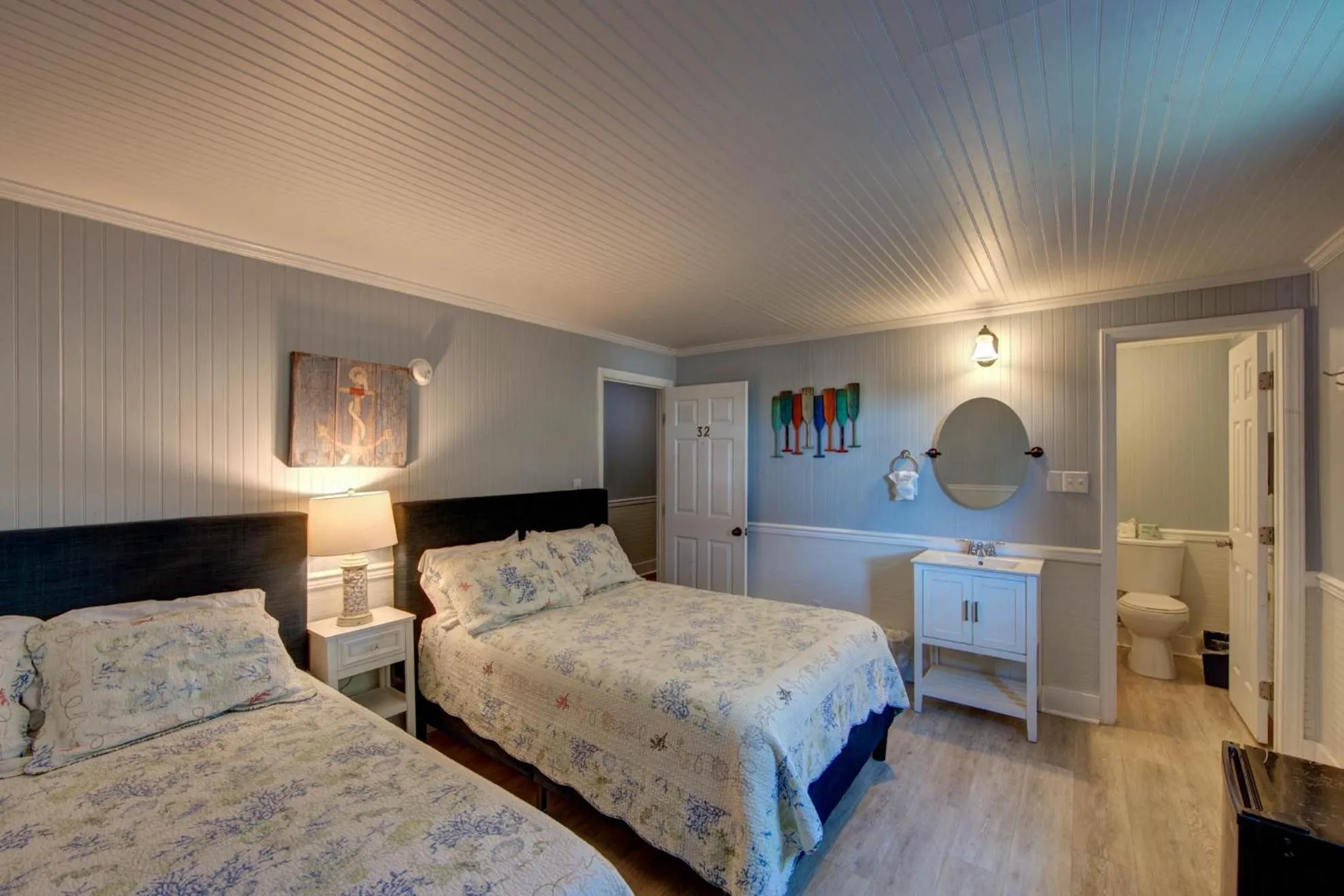 Bed in Blackbeard's Lodge