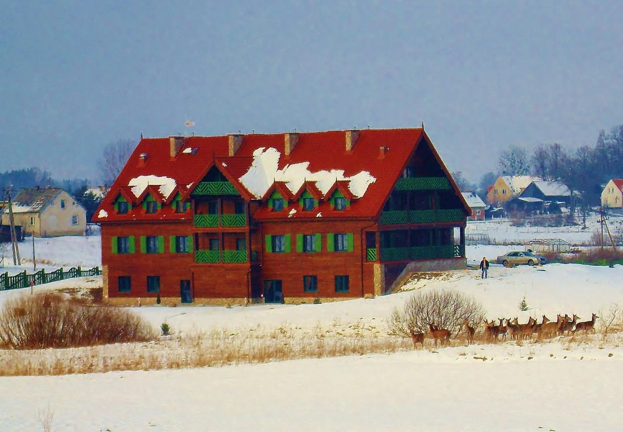 Garden in Mazurska Chata jezioro i aquapark 6 min, centrum i promenada 12 min