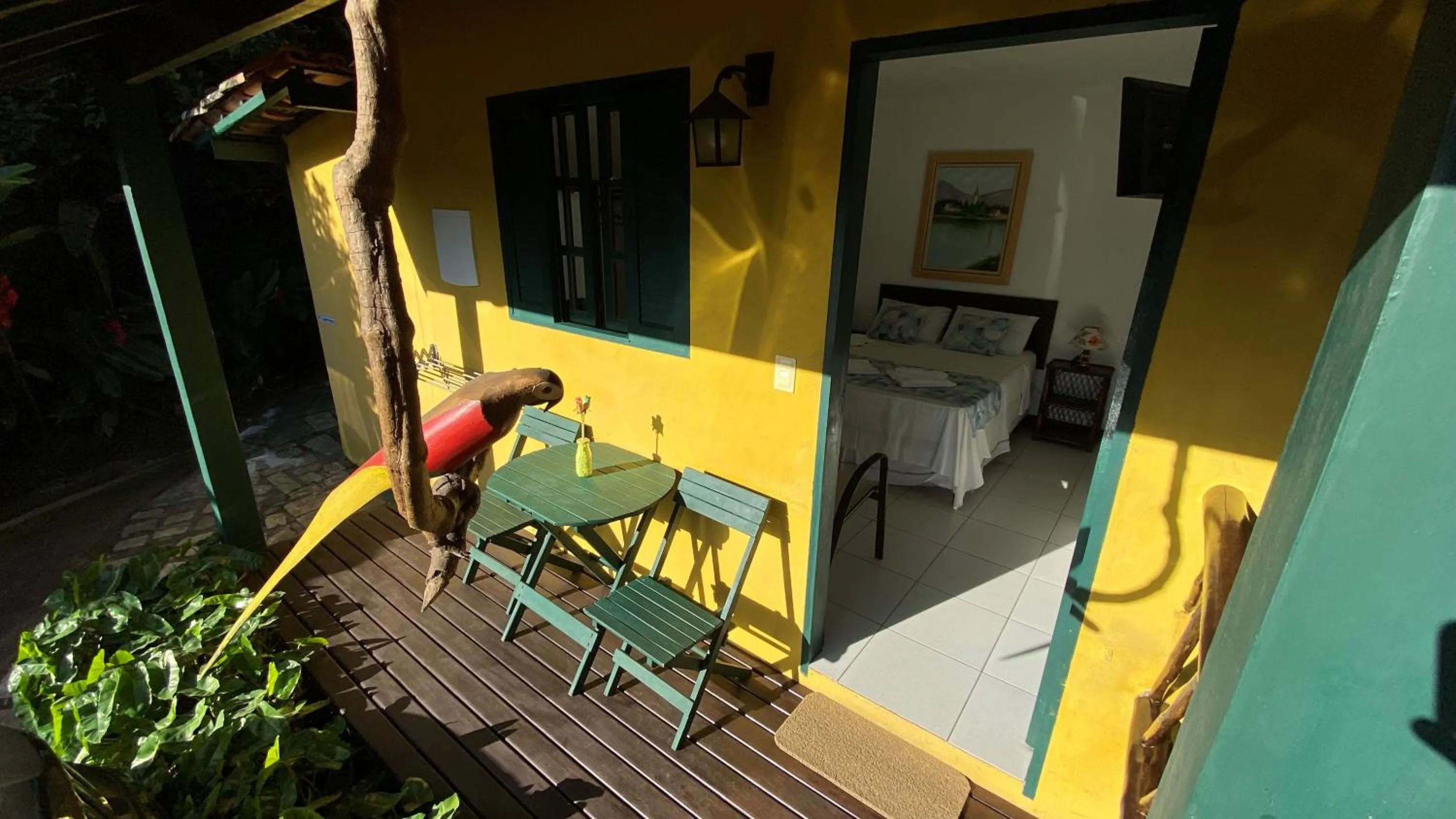 Balcony/Terrace in Pousada Aporan Ilhabela
