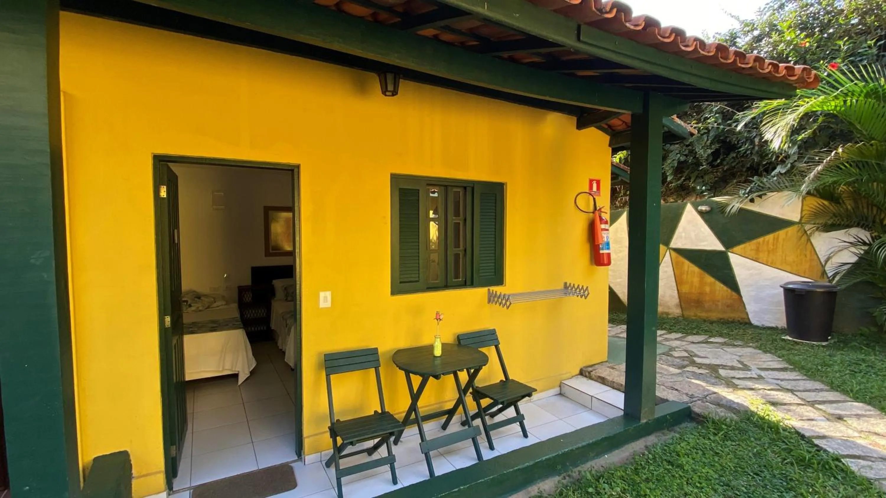 Balcony/Terrace in Pousada Aporan Ilhabela