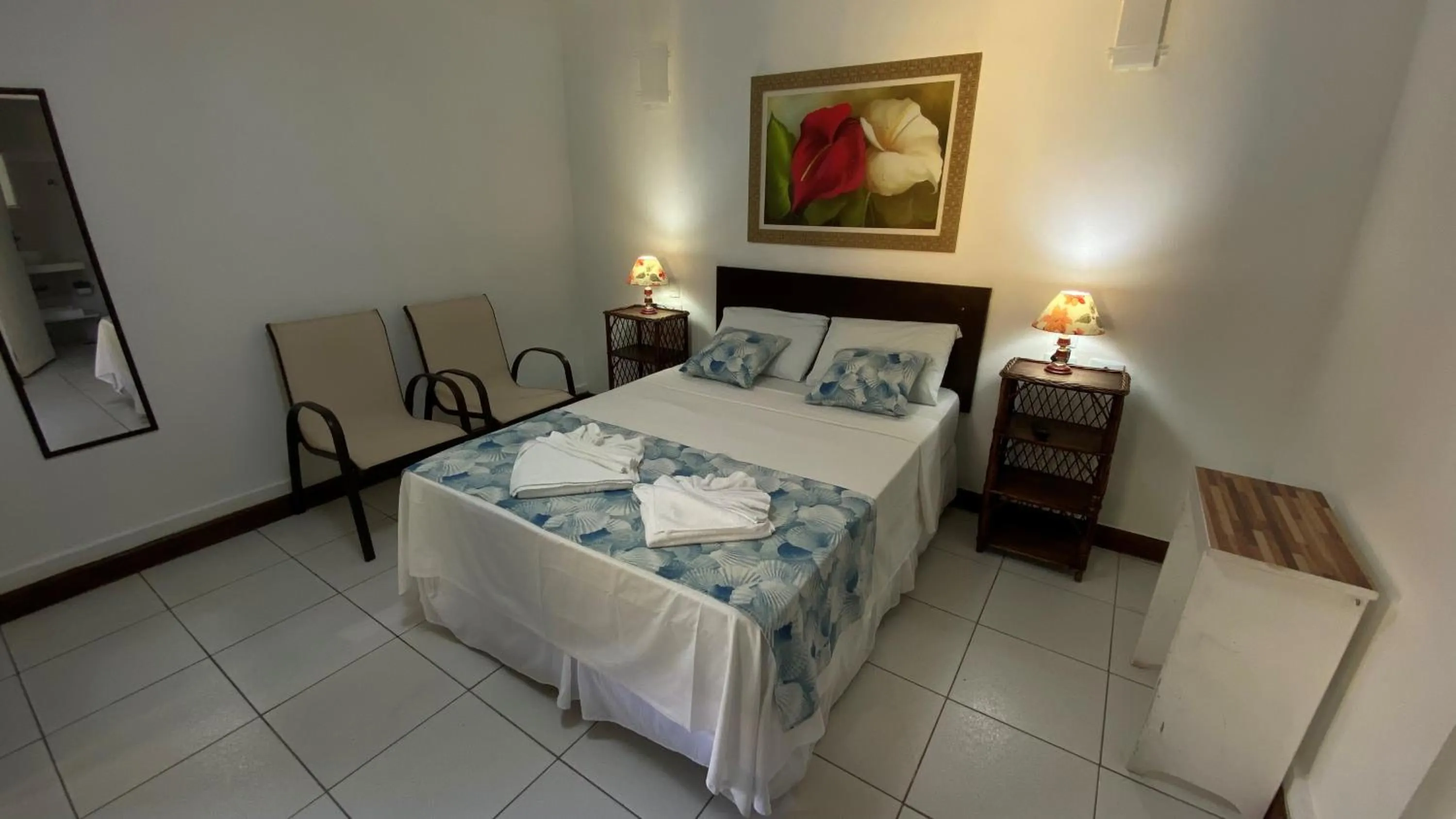 Bed in Pousada Aporan Ilhabela