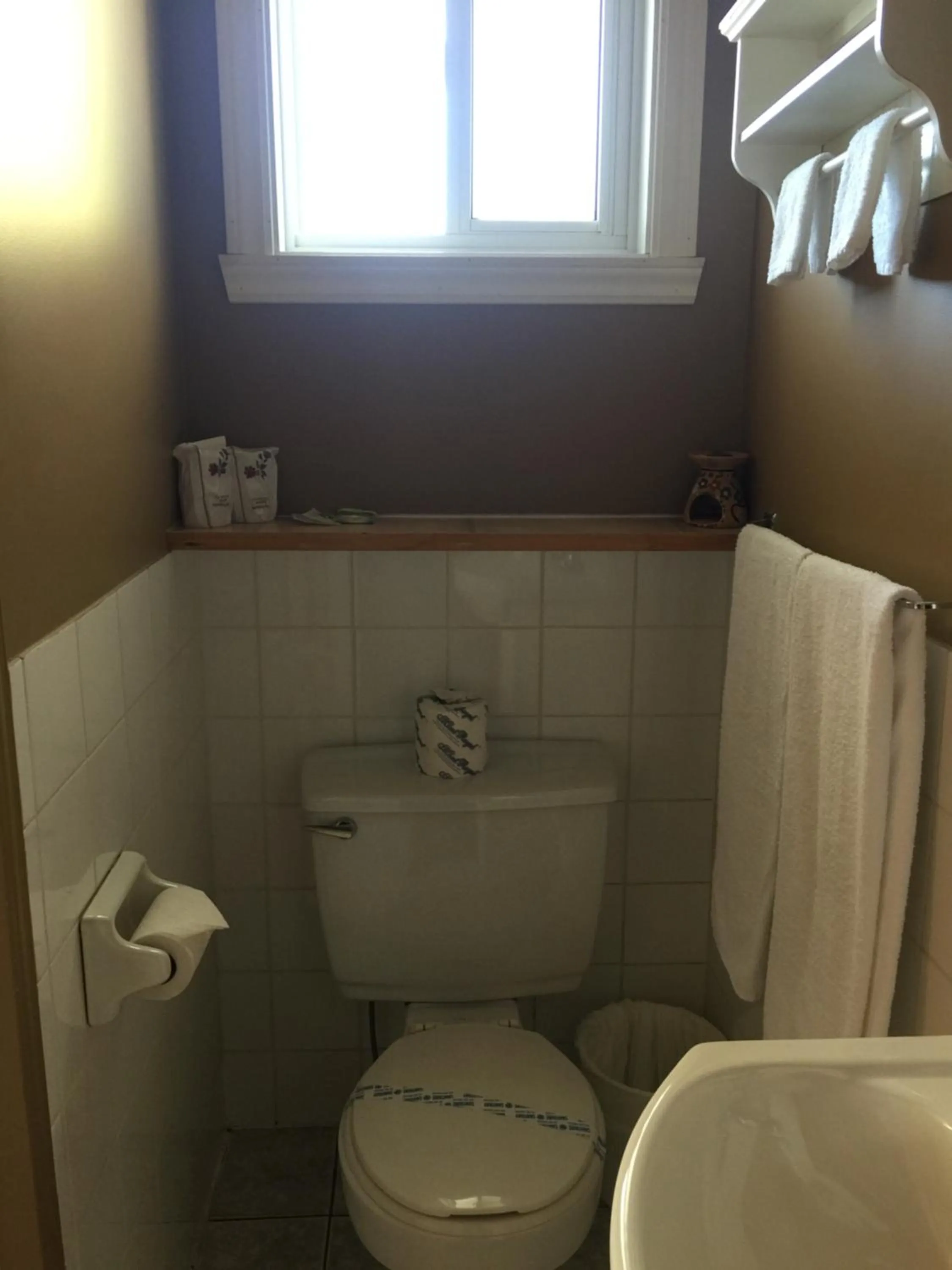 Toilet in Motel Montgolfière JP