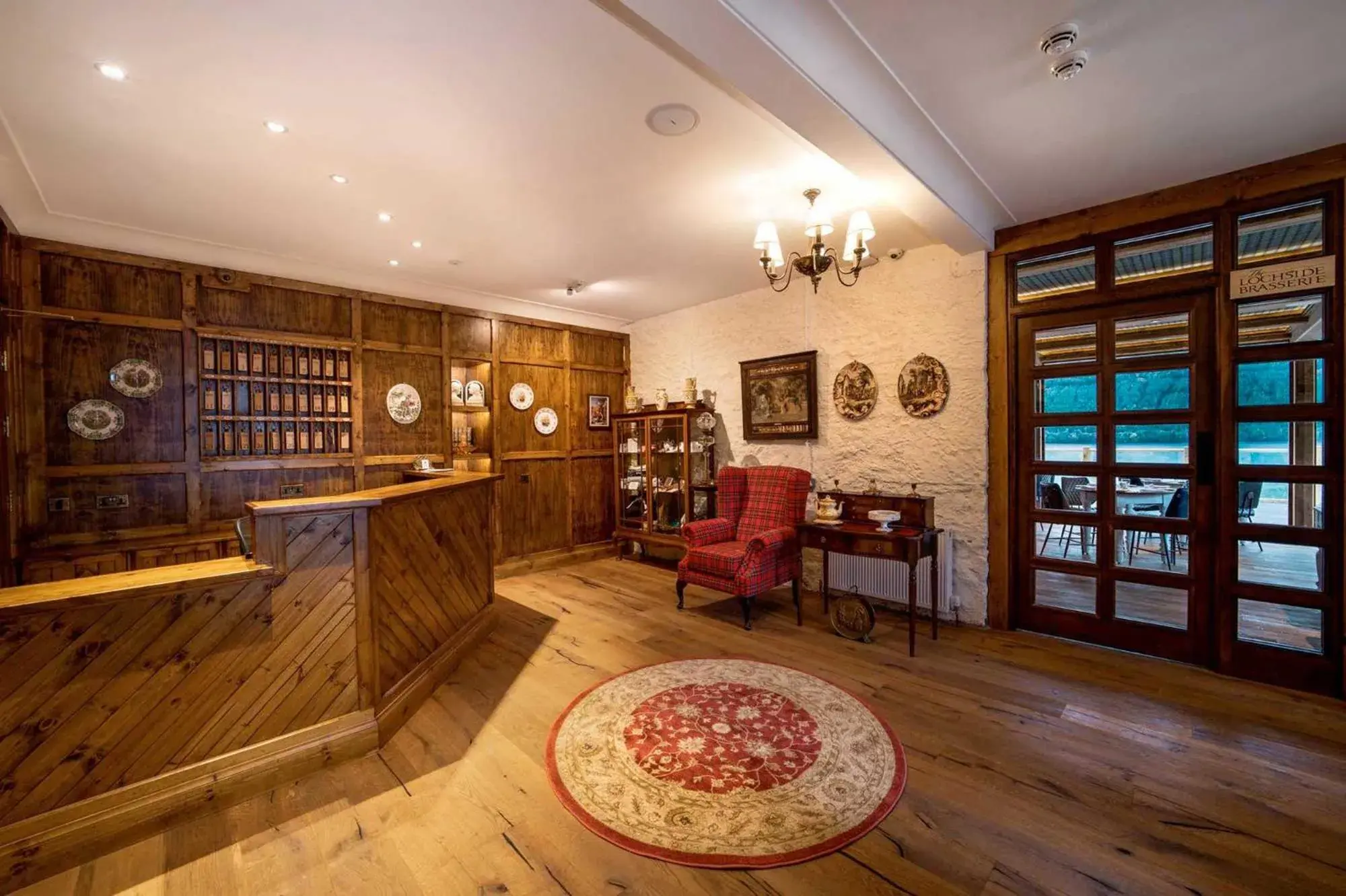 Lobby or reception in The Whispering Pine Lodge Lobby or reception in The Whispering Pine Lodge