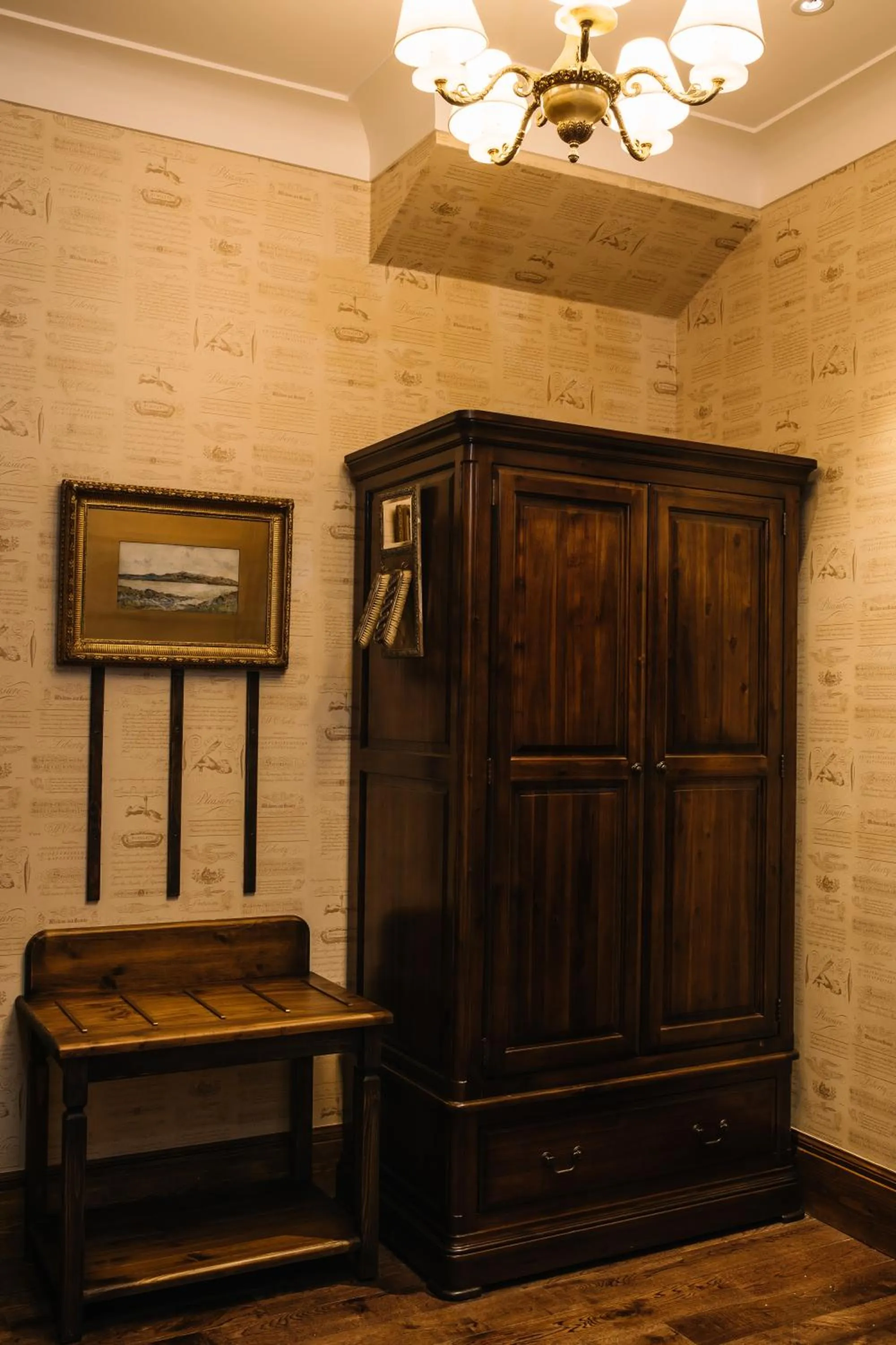 wardrobe in The Whispering Pine Lodge