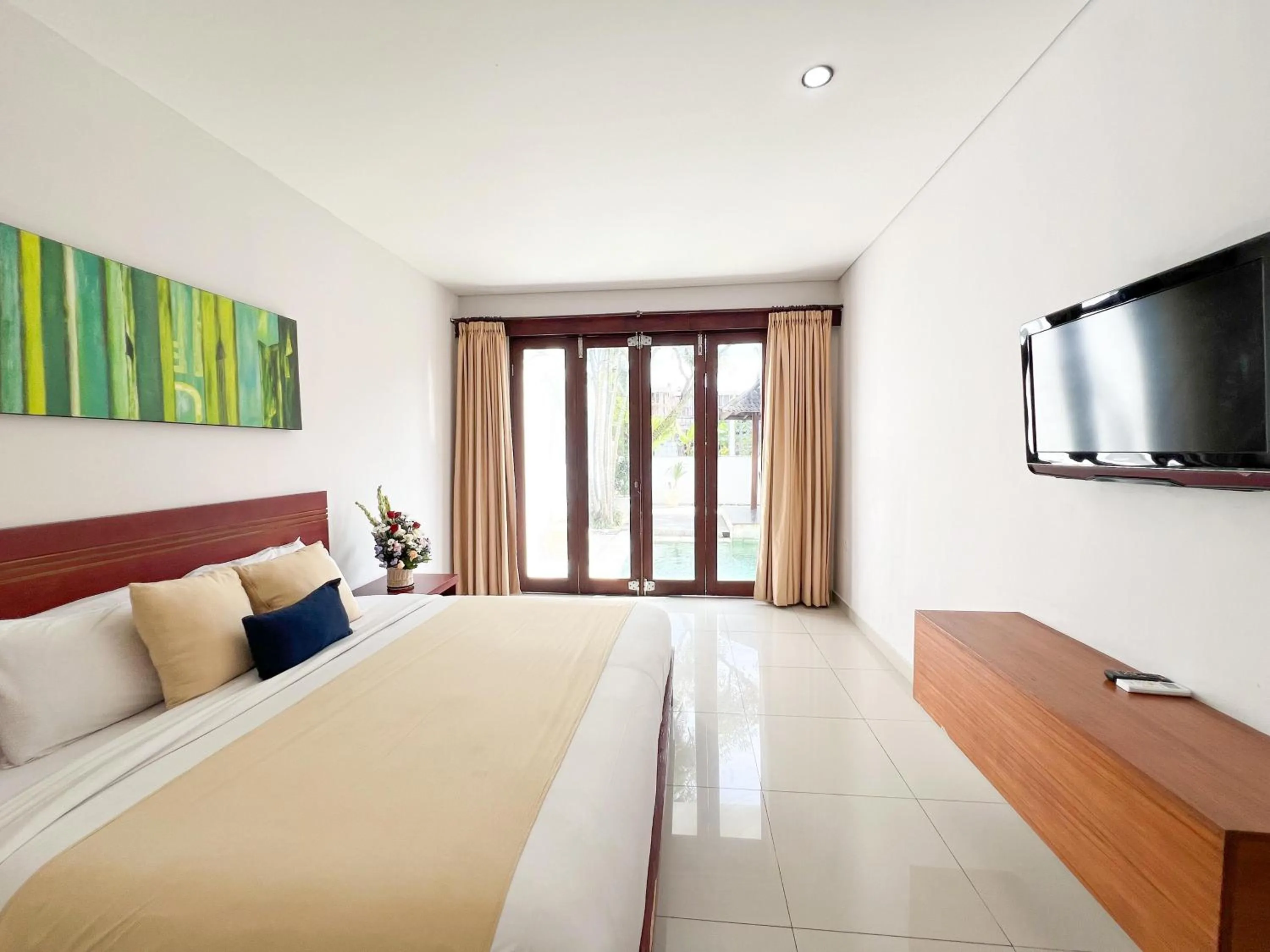 Bed in Apple Villas & Apartments