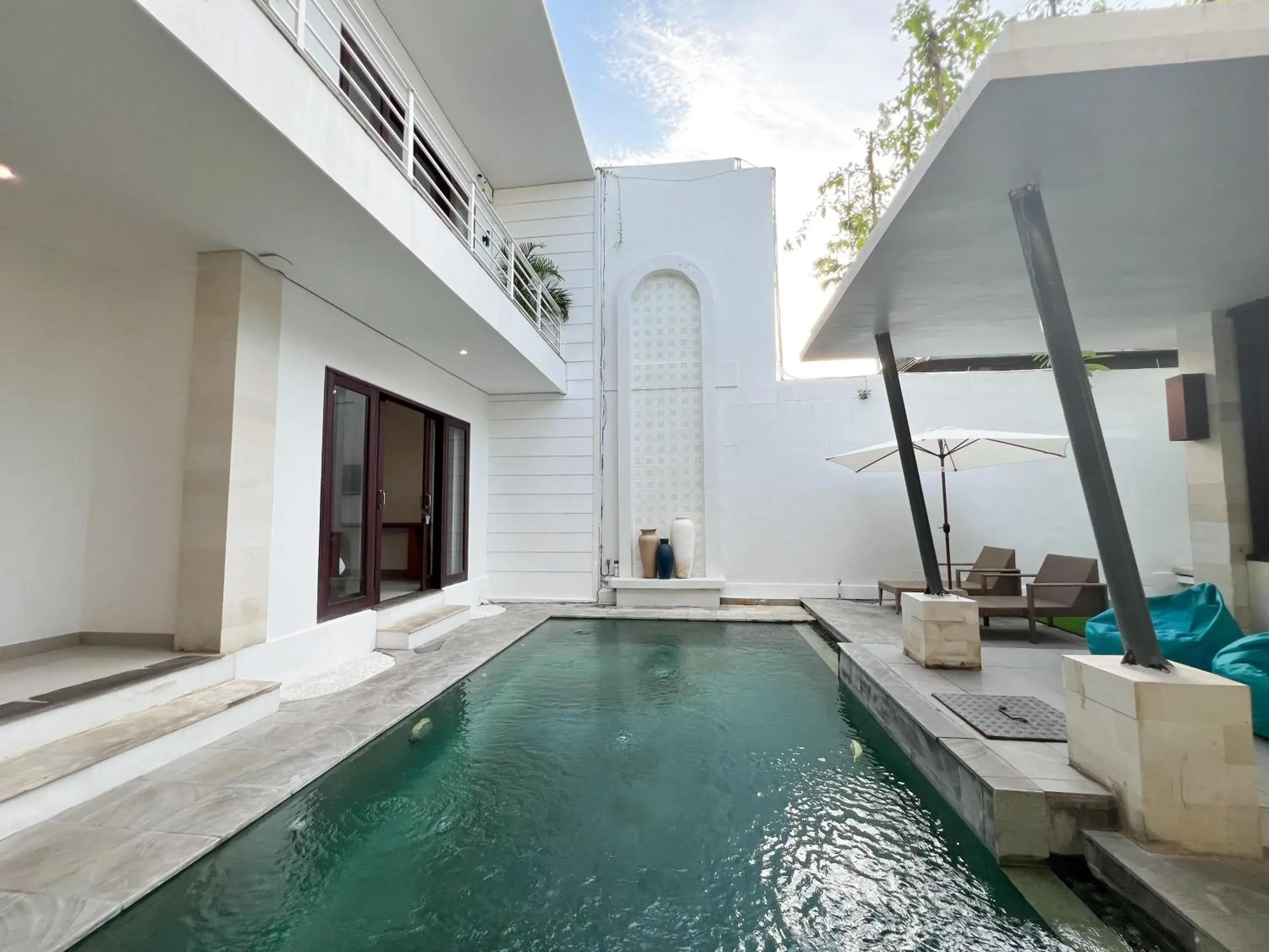 Pool view in Apple Villas & Apartments Pool view in Apple Villas & Apartments