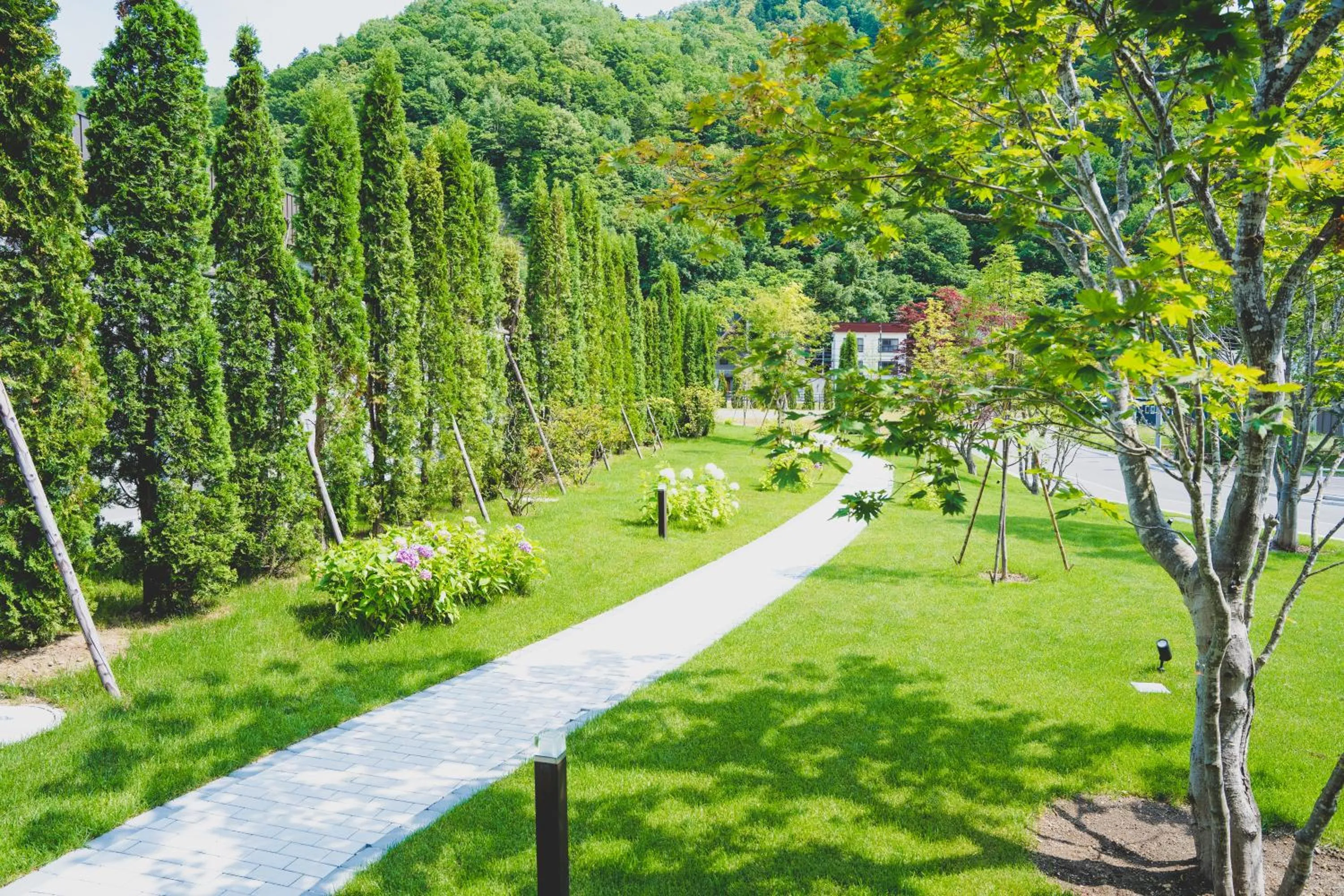 Garden in Grand Blissen Hotel Jozankei