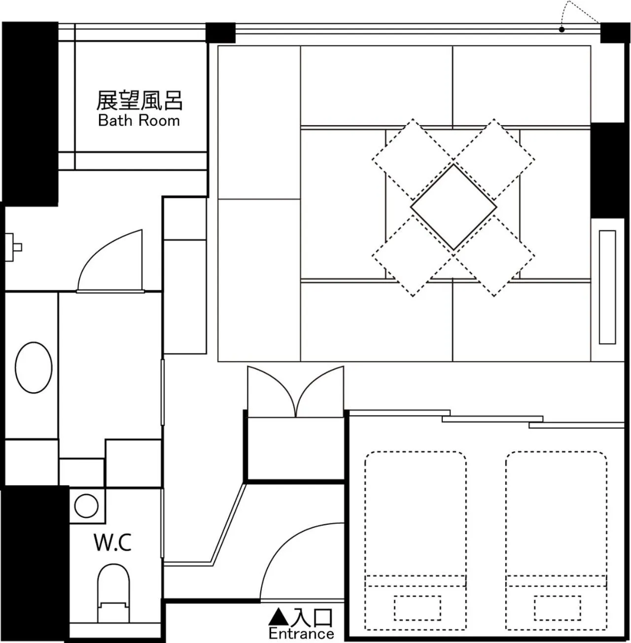 Floor plan in Grand Blissen Hotel Jozankei