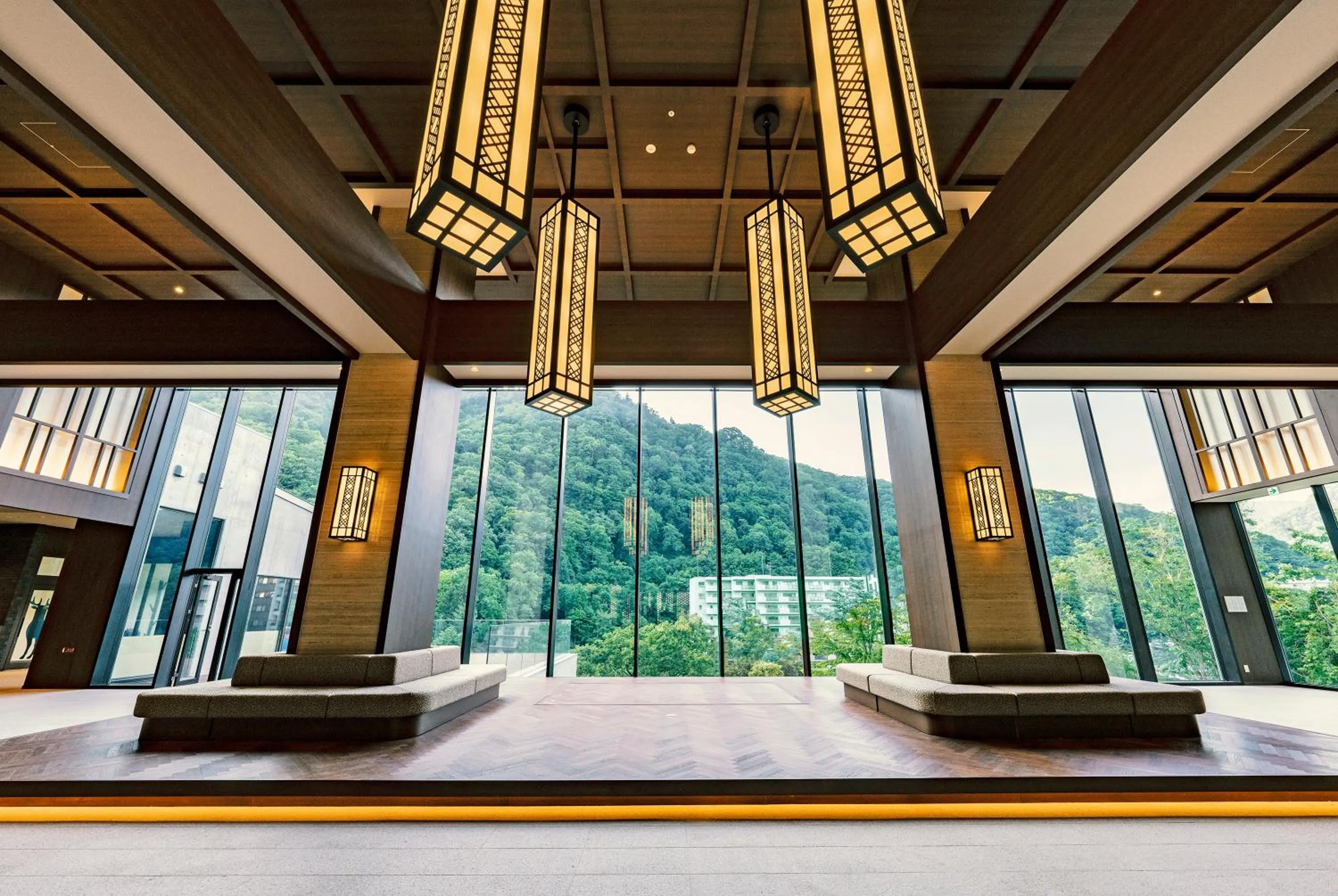 Lobby or reception in Grand Blissen Hotel Jozankei