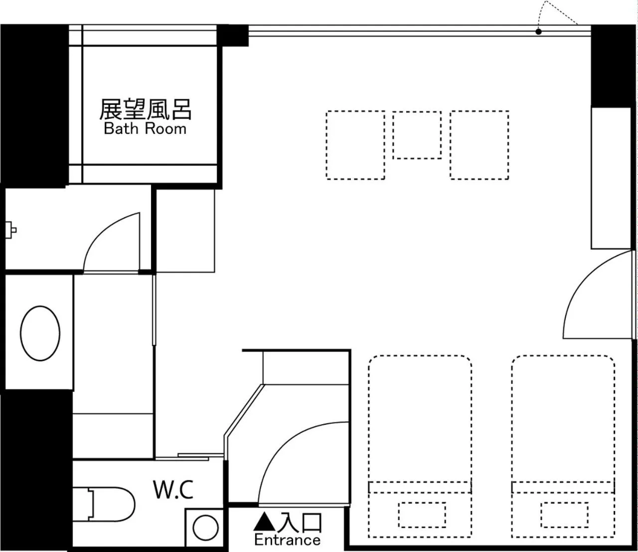 Floor plan in Grand Blissen Hotel Jozankei