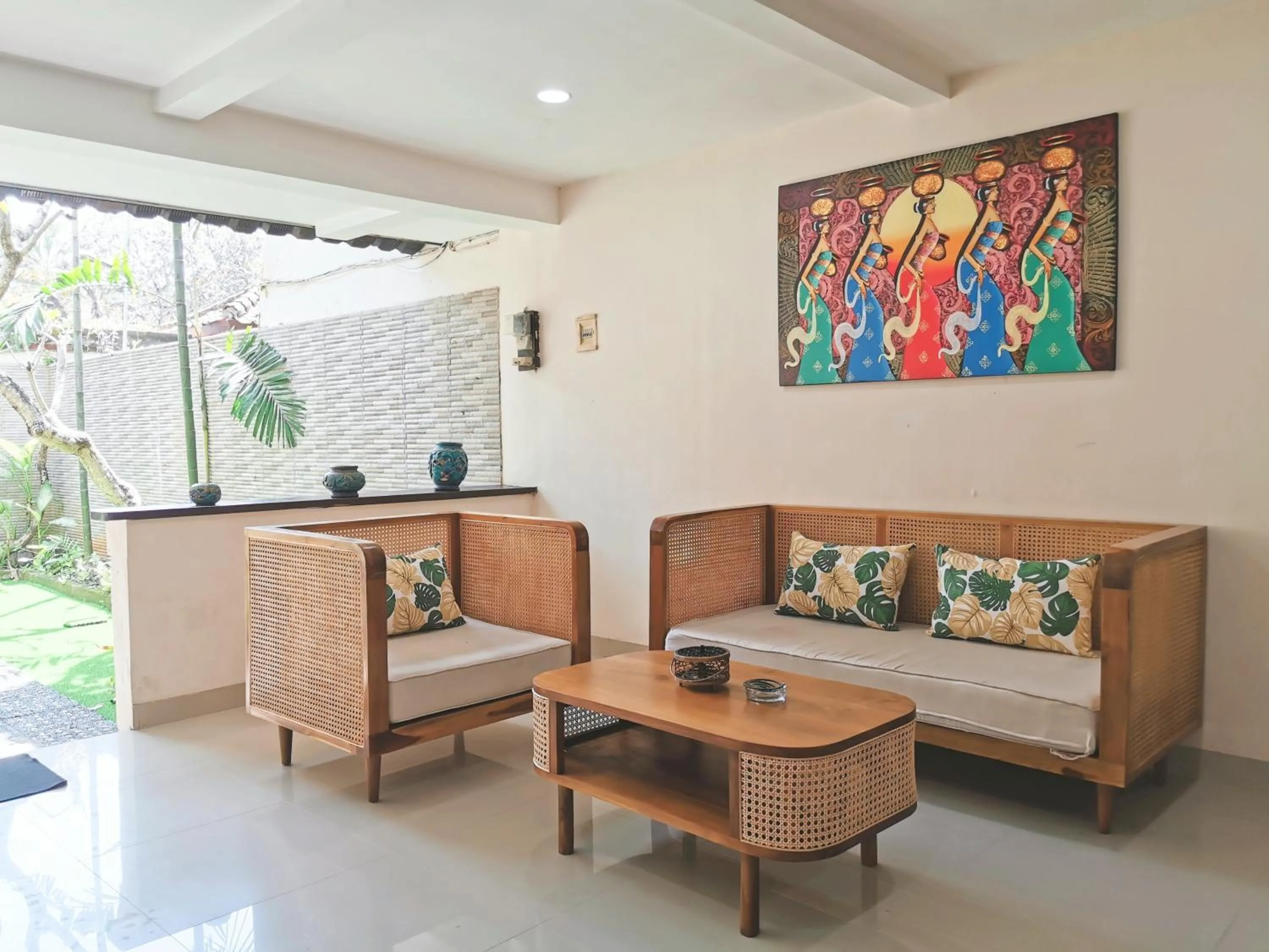 Seating area in Kumpul Kumpul Villa Seminyak - CHSE Certified