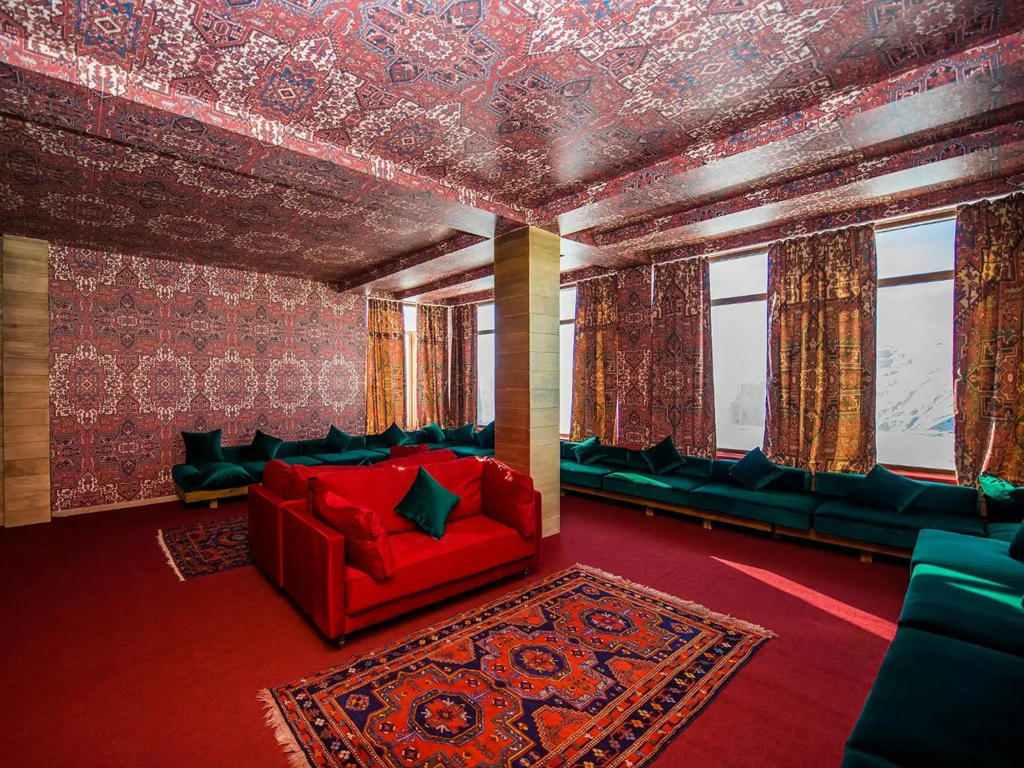 Lobby or reception in Hotel Carpe Diem Gudauri Lobby or reception in Hotel Carpe Diem Gudauri