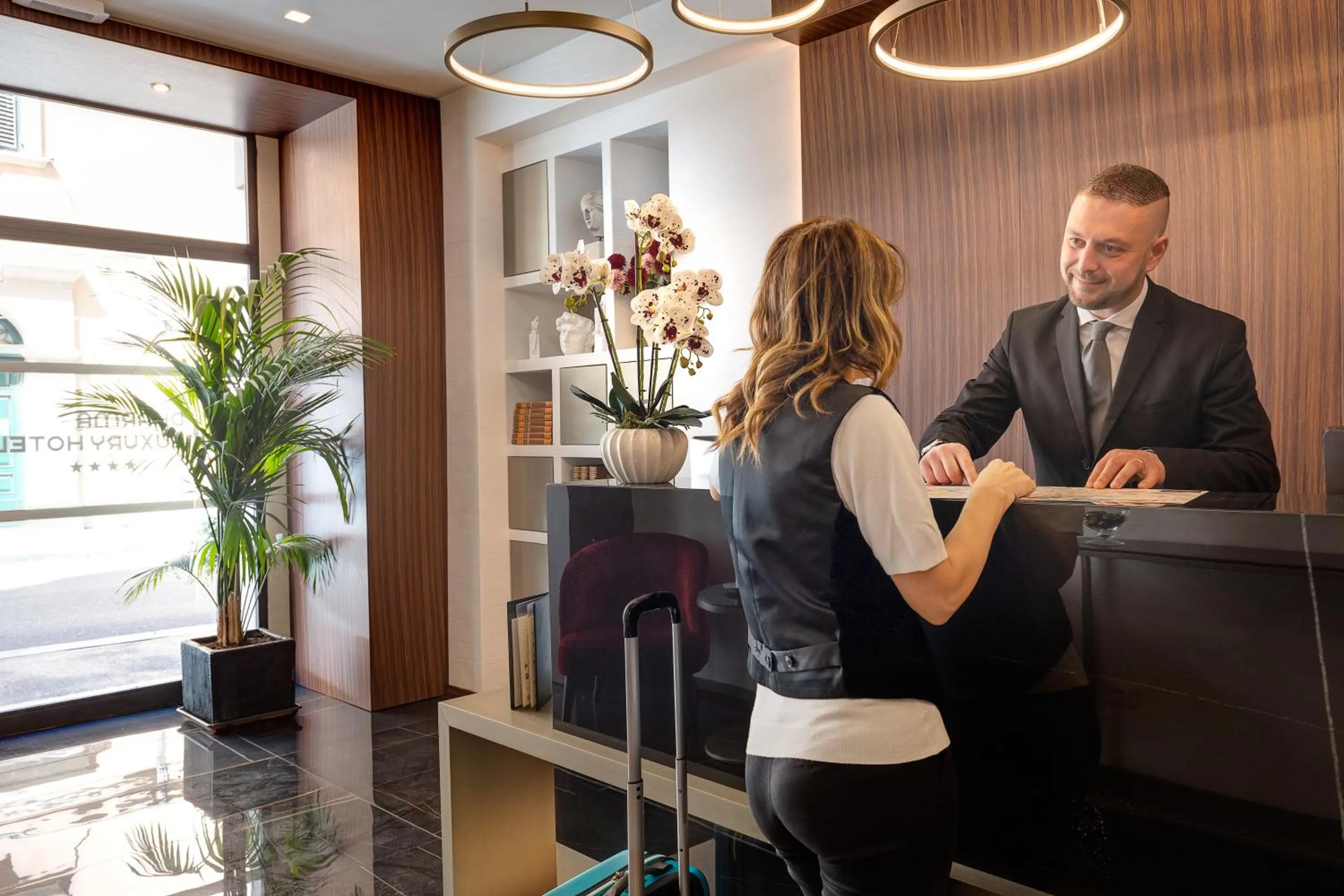 Staff in Dharma Luxury Hotel