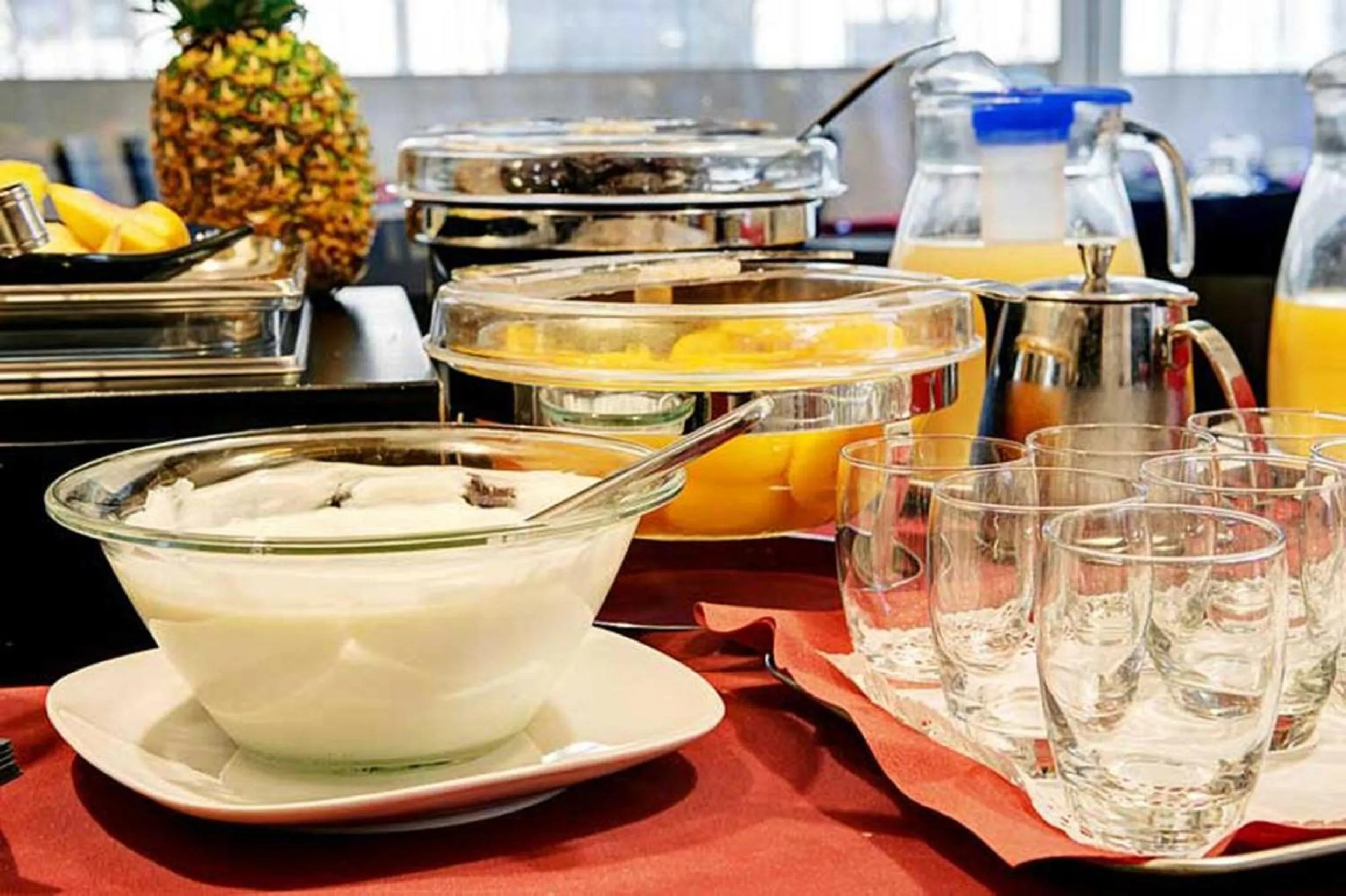 Continental breakfast in Dharma Luxury Hotel