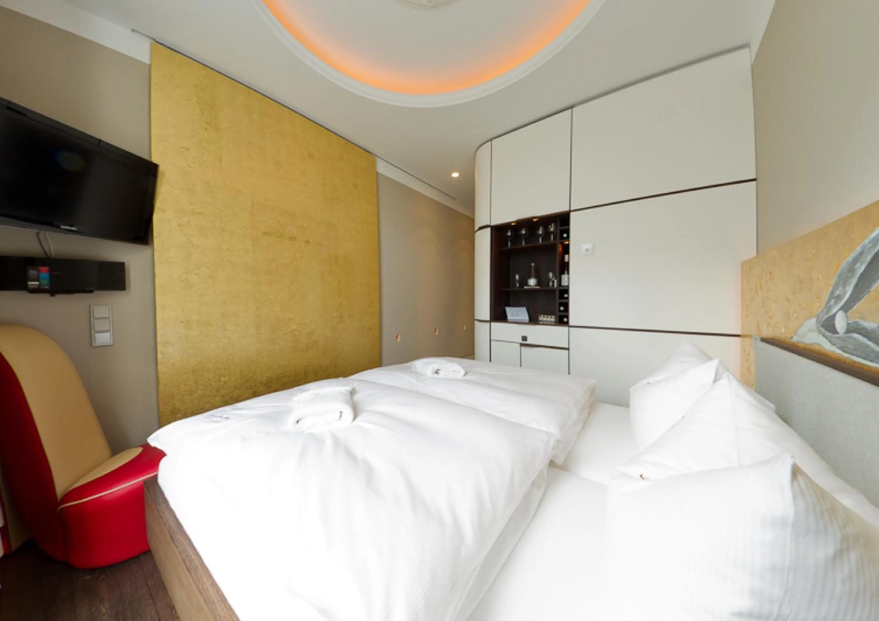 Bedroom, Bed in Ringelnatz Warnemünde