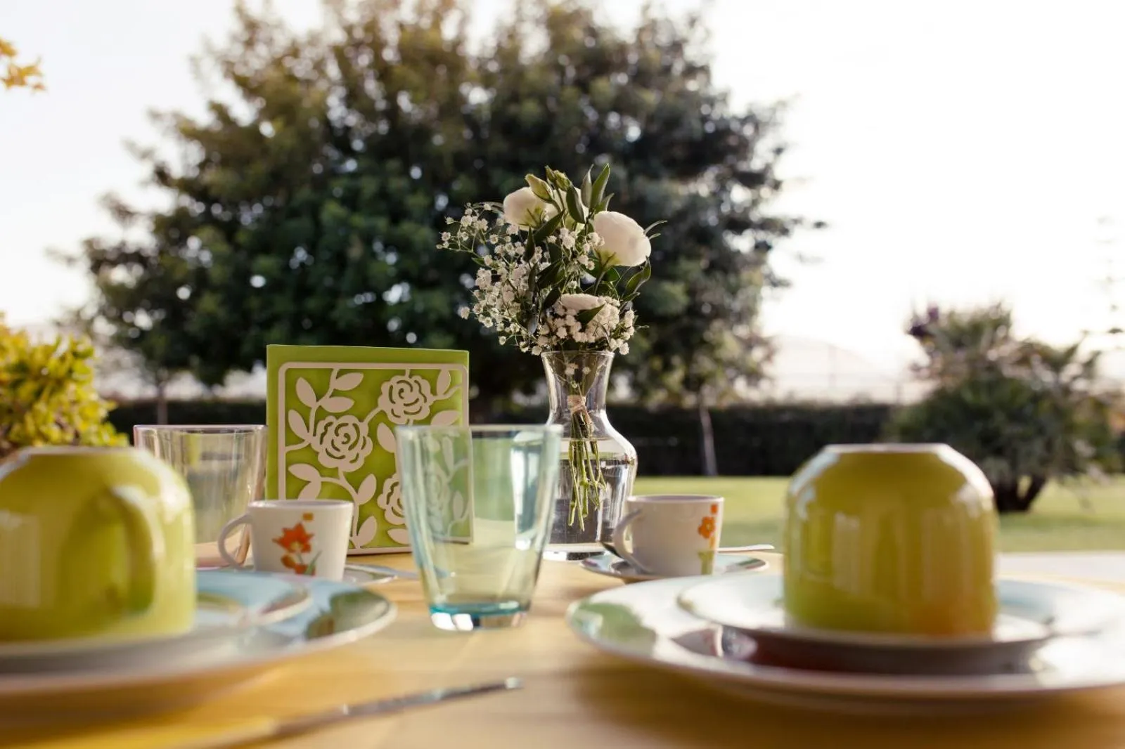 Garden view in B&B Samilu'