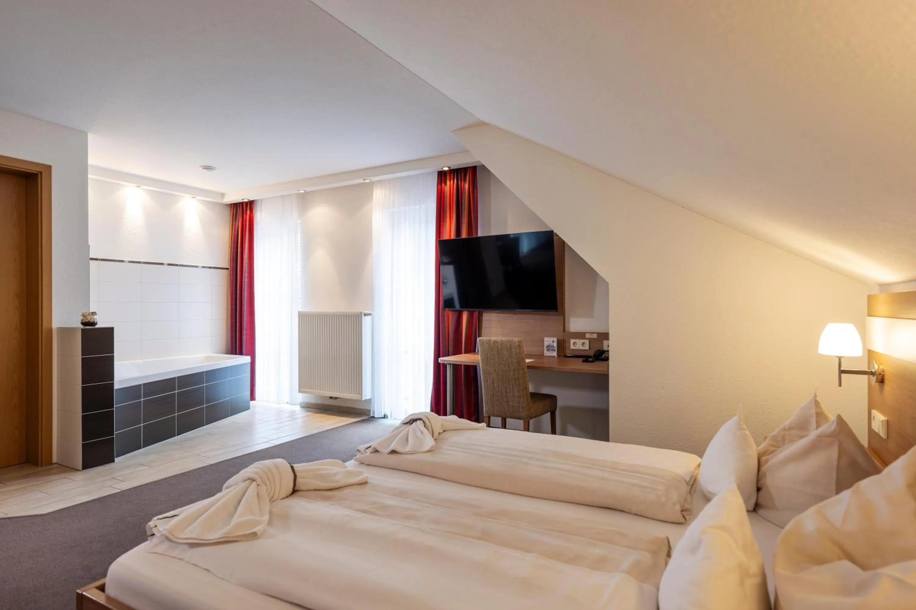 Bed in Hotel Rössle Berneck