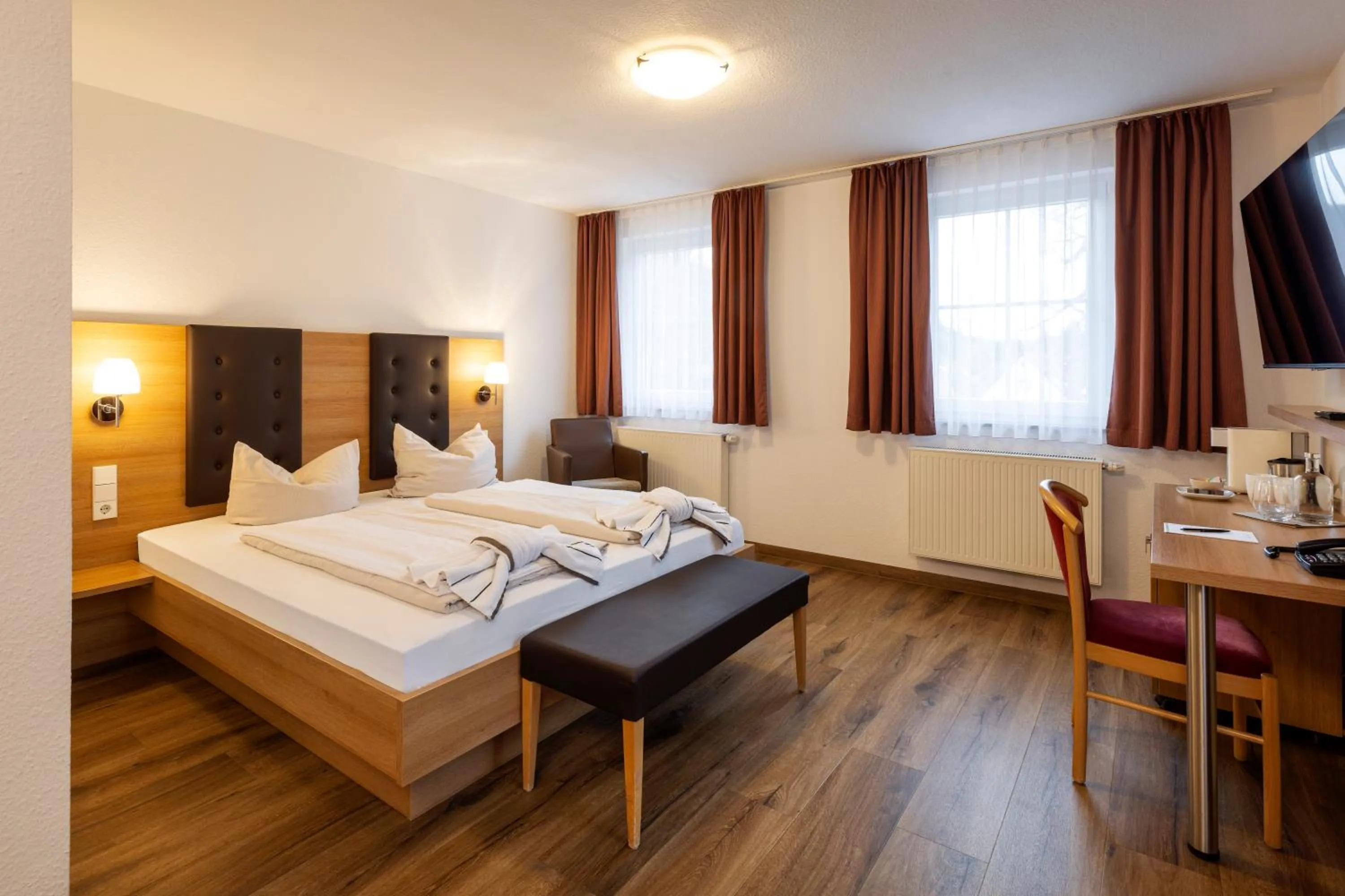 Bed in Hotel Rössle Berneck