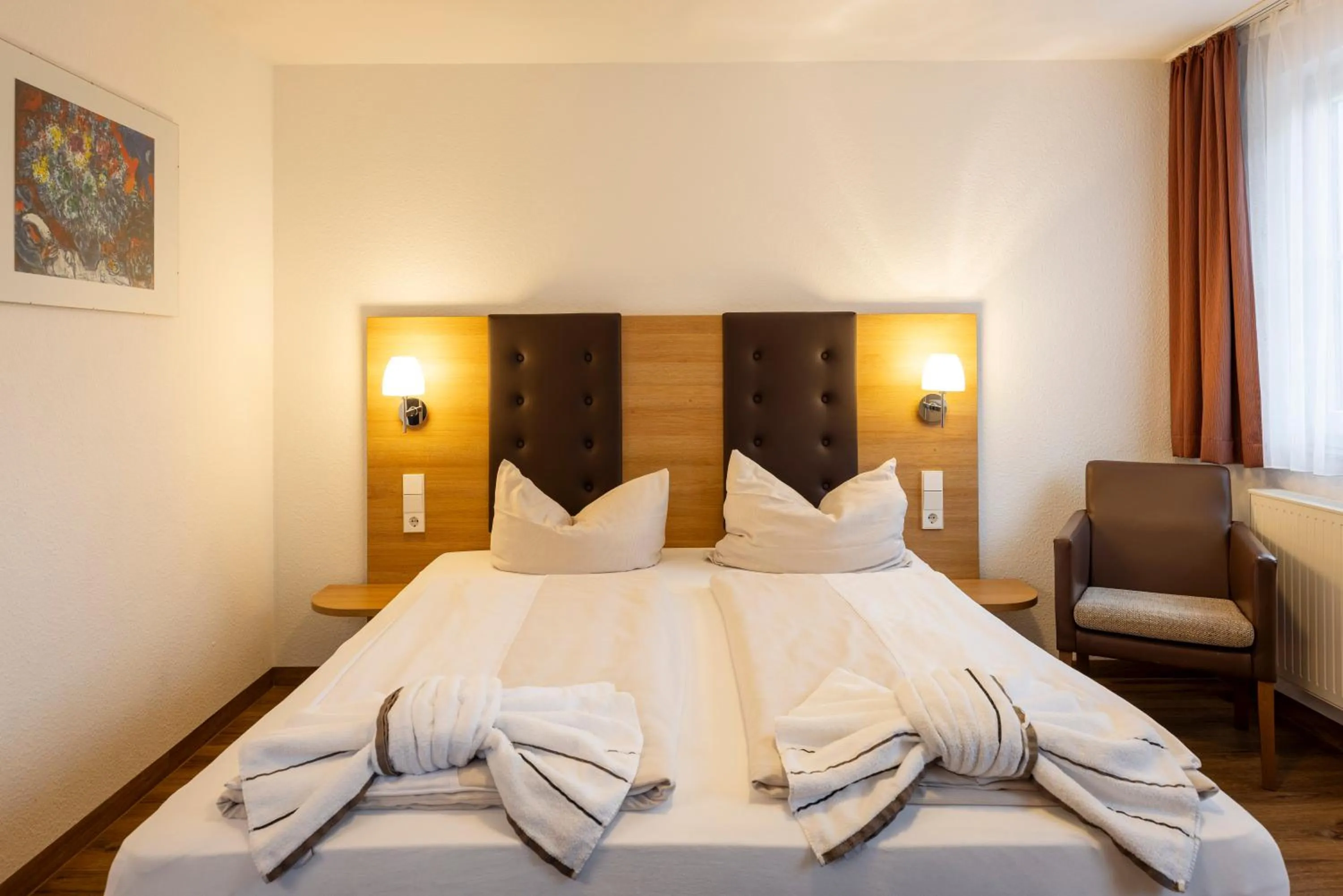 Bed in Hotel Rössle Berneck