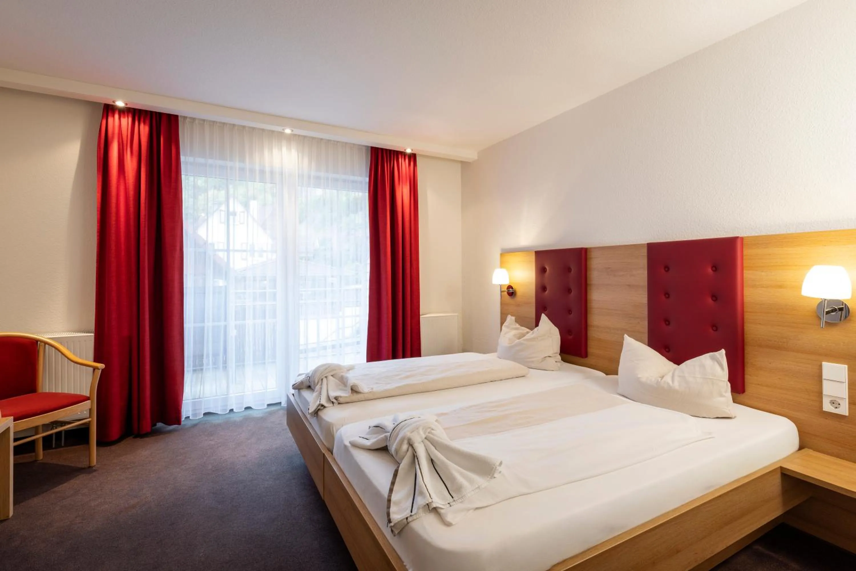 Bed in Hotel Rössle Berneck