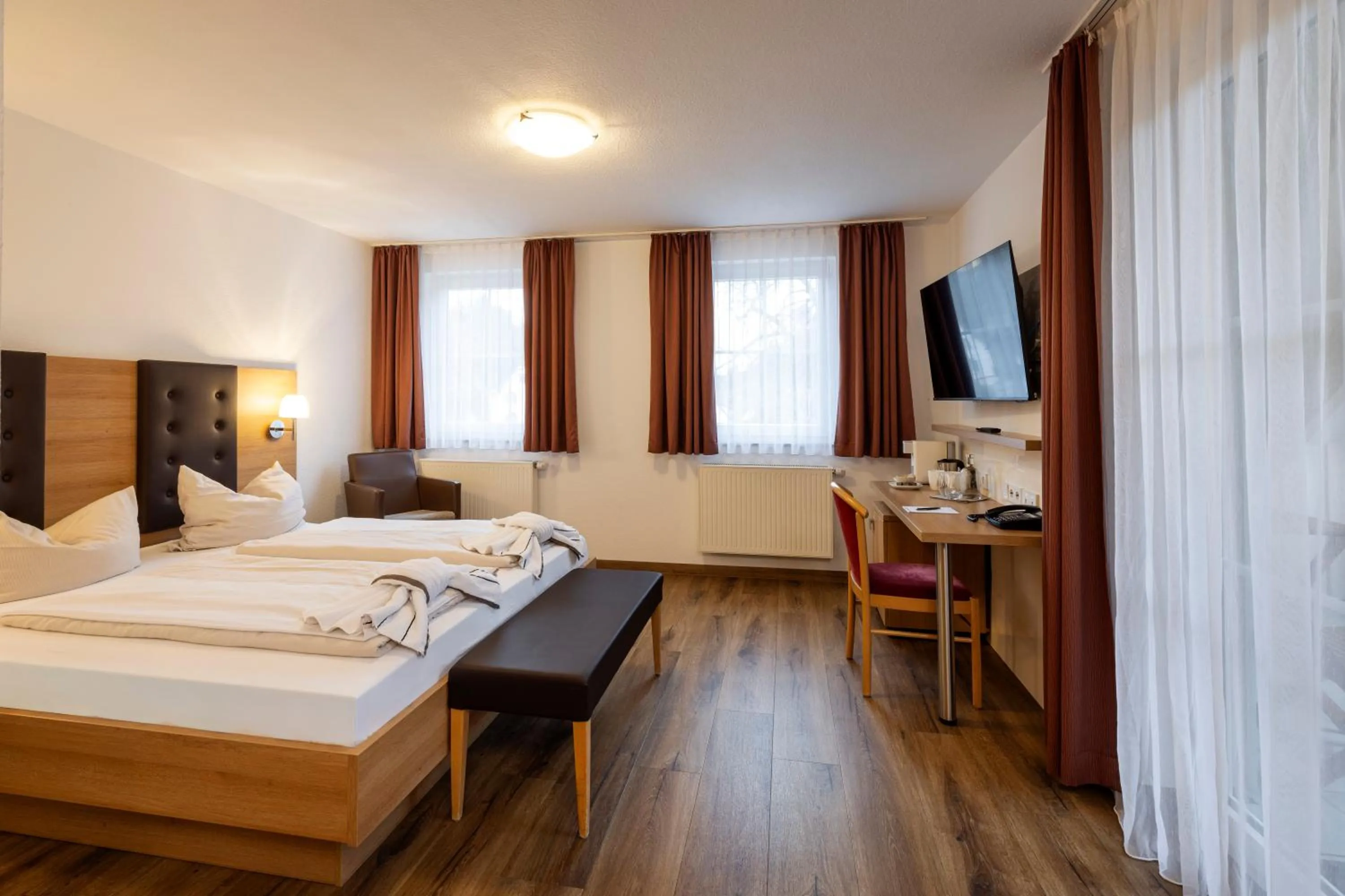 Bed in Hotel Rössle Berneck