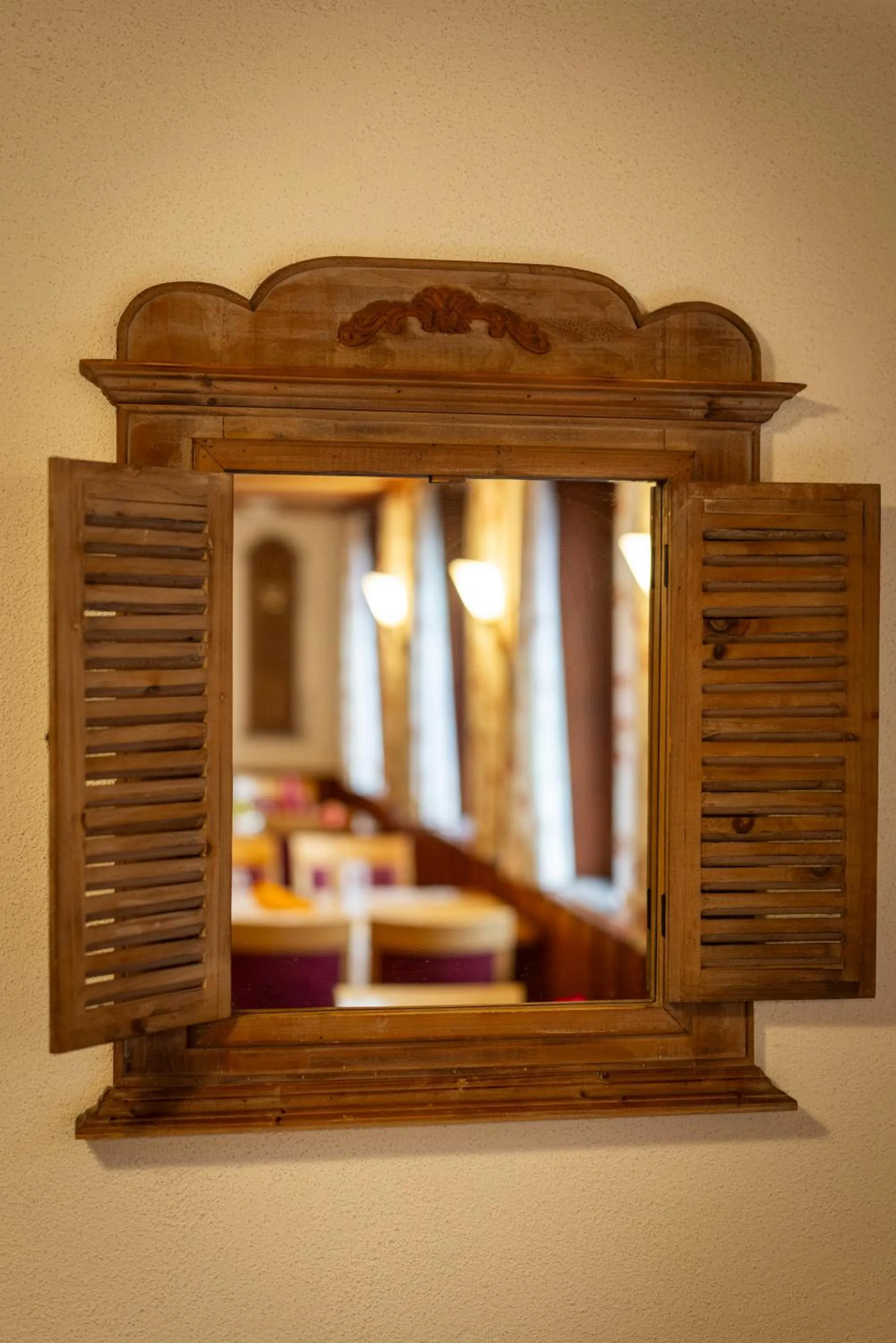 Decorative detail, Bed in Hotel Rössle Berneck