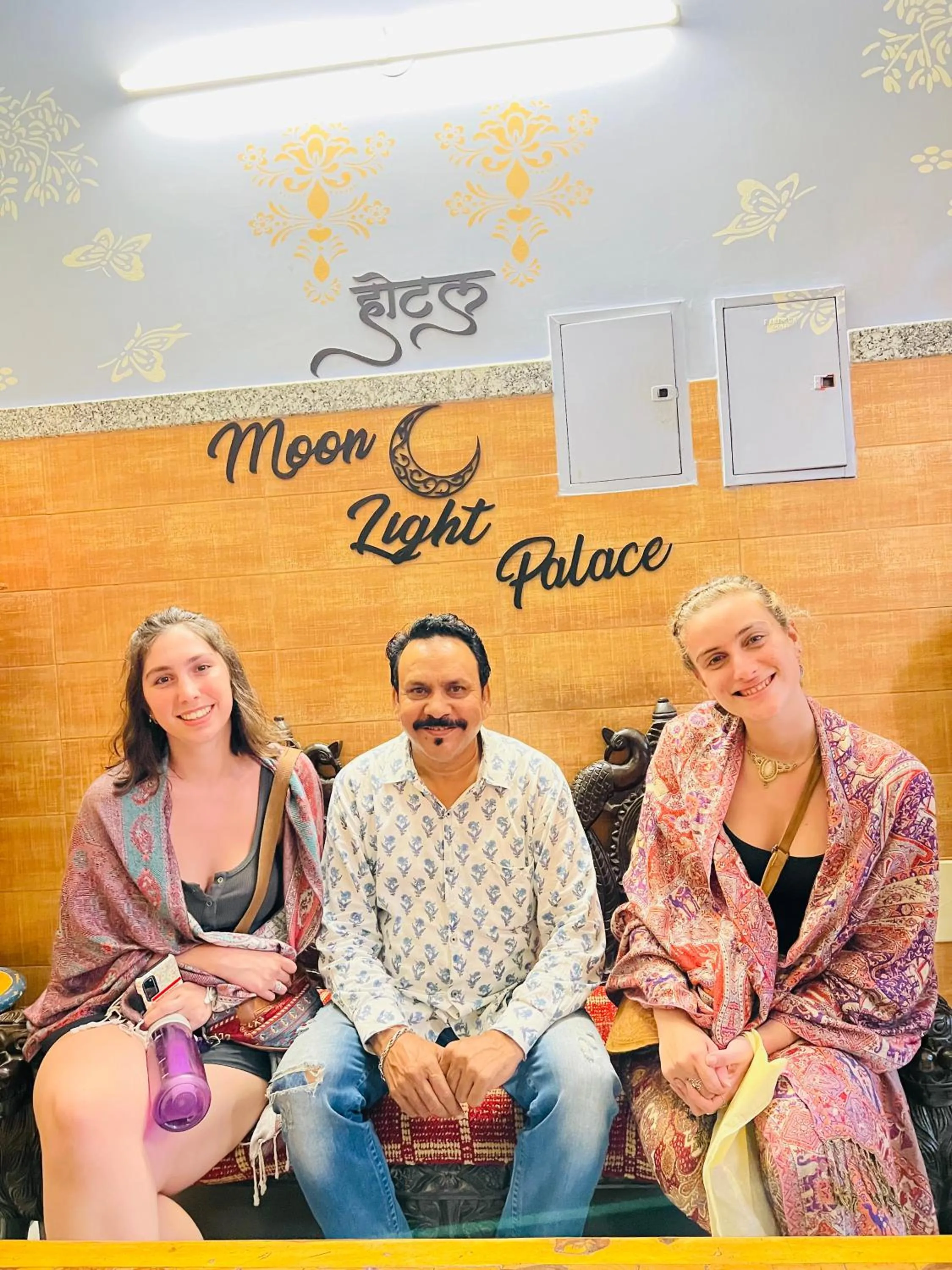 Seating area in Hotel Moon Light Palace