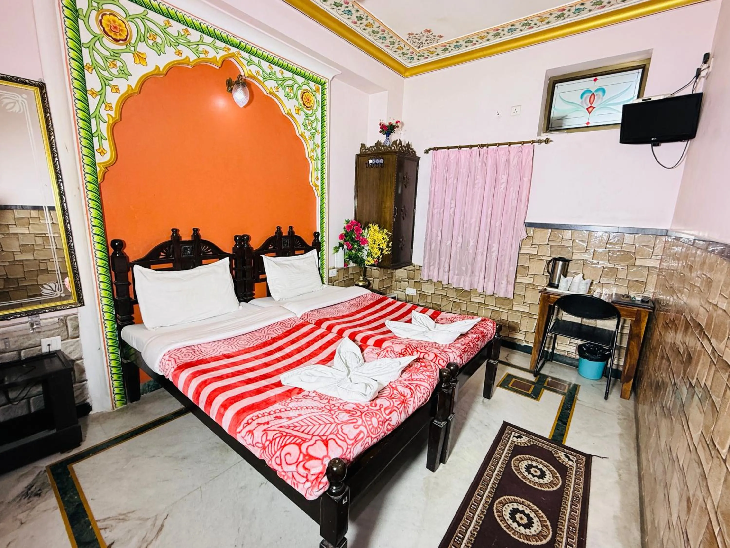 Bedroom, Bed in Hotel Moon Light Palace