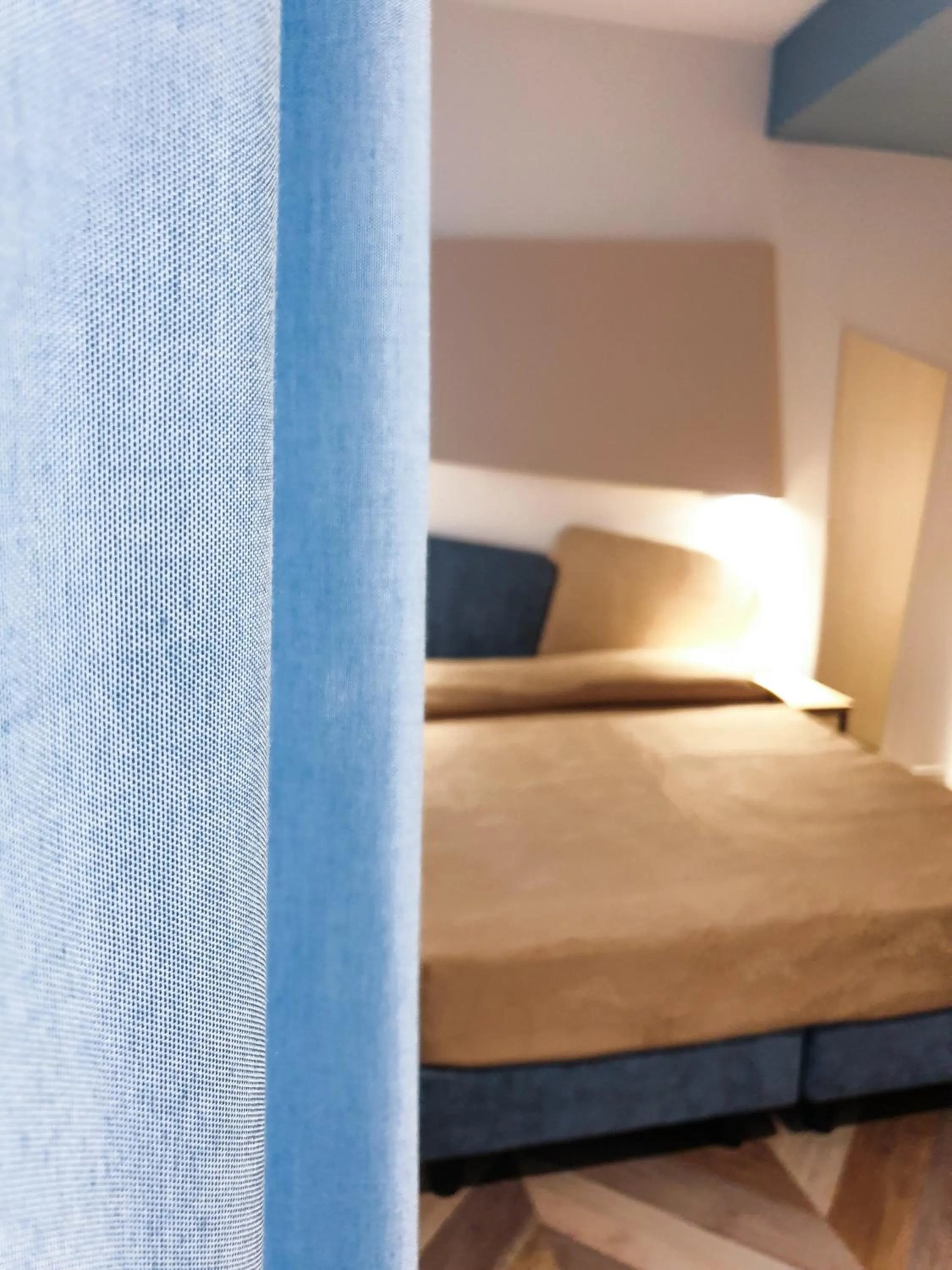 Decorative detail, Bed in Color Hotel Rimini