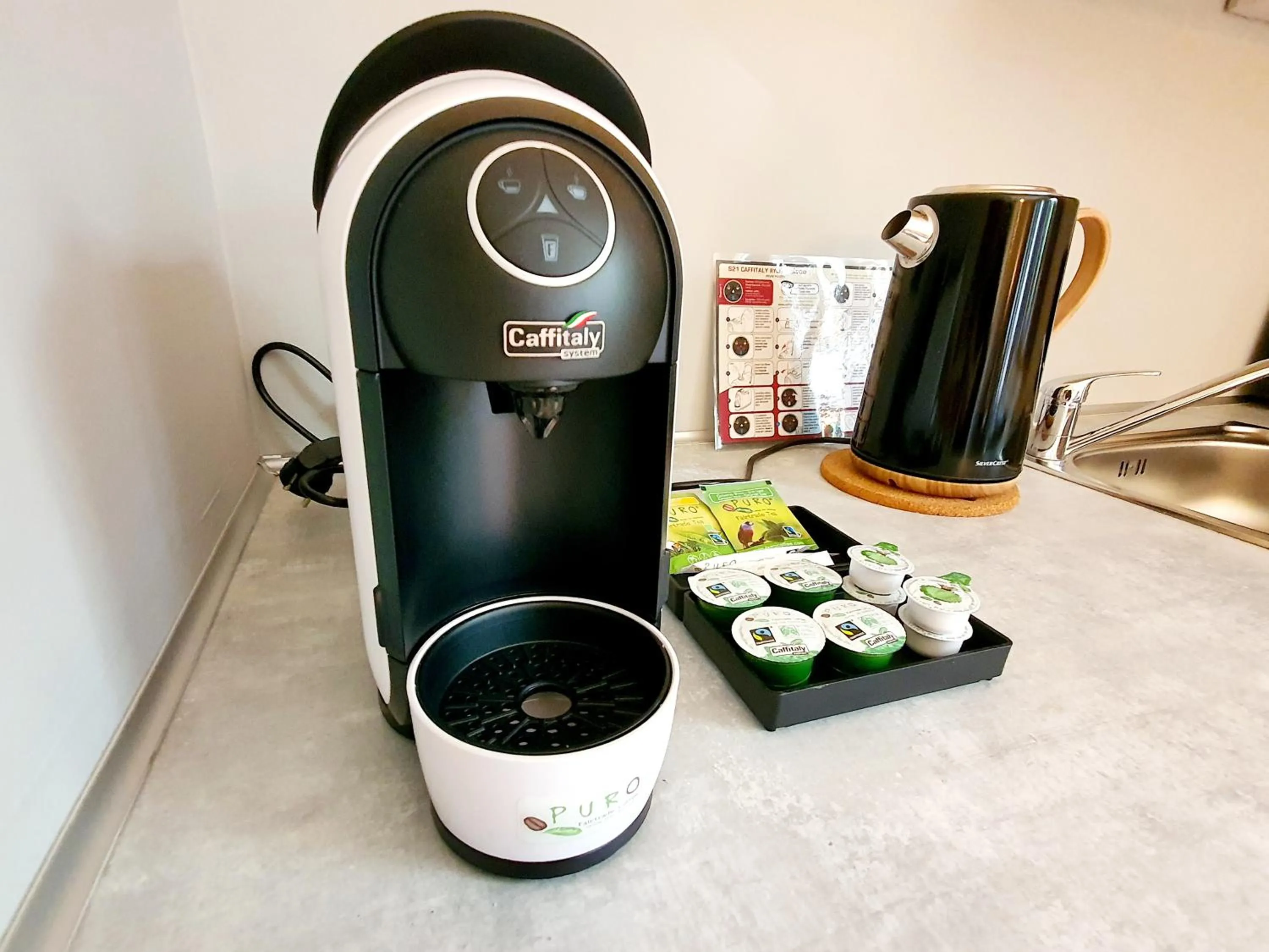 Kitchen or kitchenette in Resort Lesní Lázně