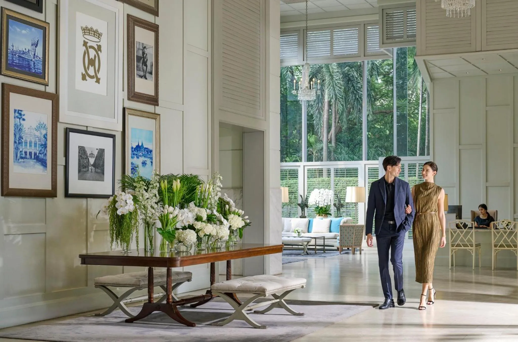 Lobby or reception in Oriental Residence Bangkok