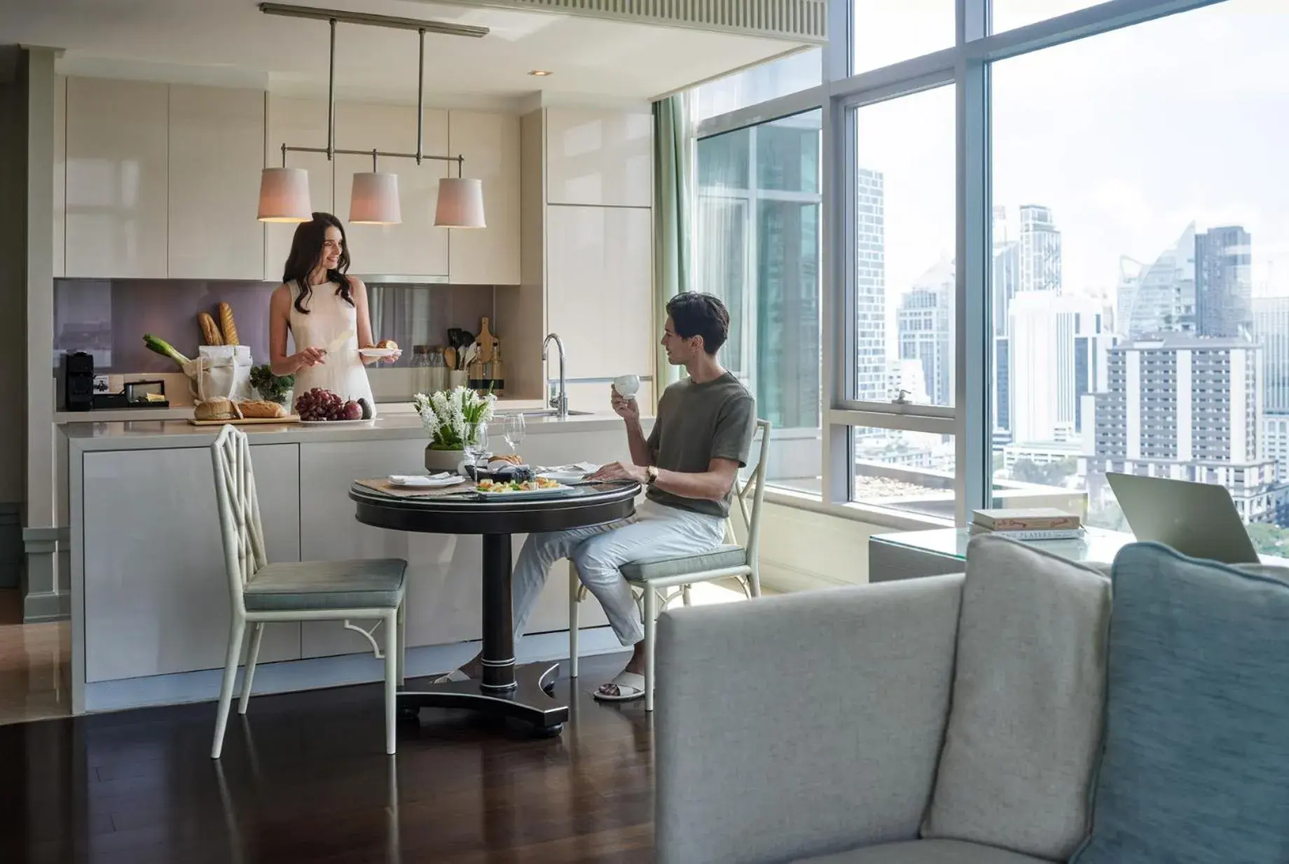 Living room in Oriental Residence Bangkok Living room in Oriental Residence Bangkok