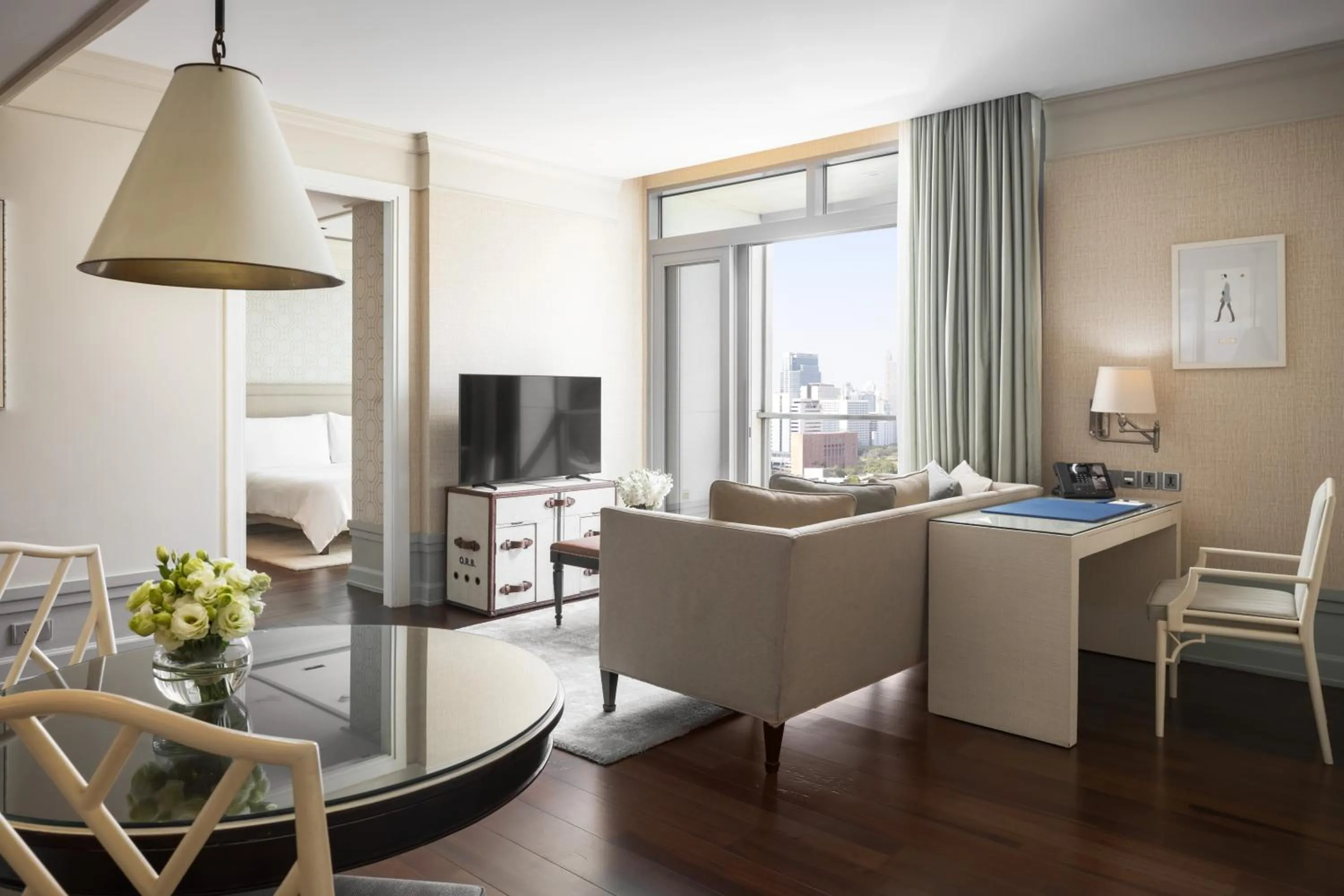 One-Bedroom Suite with City View in Oriental Residence Bangkok