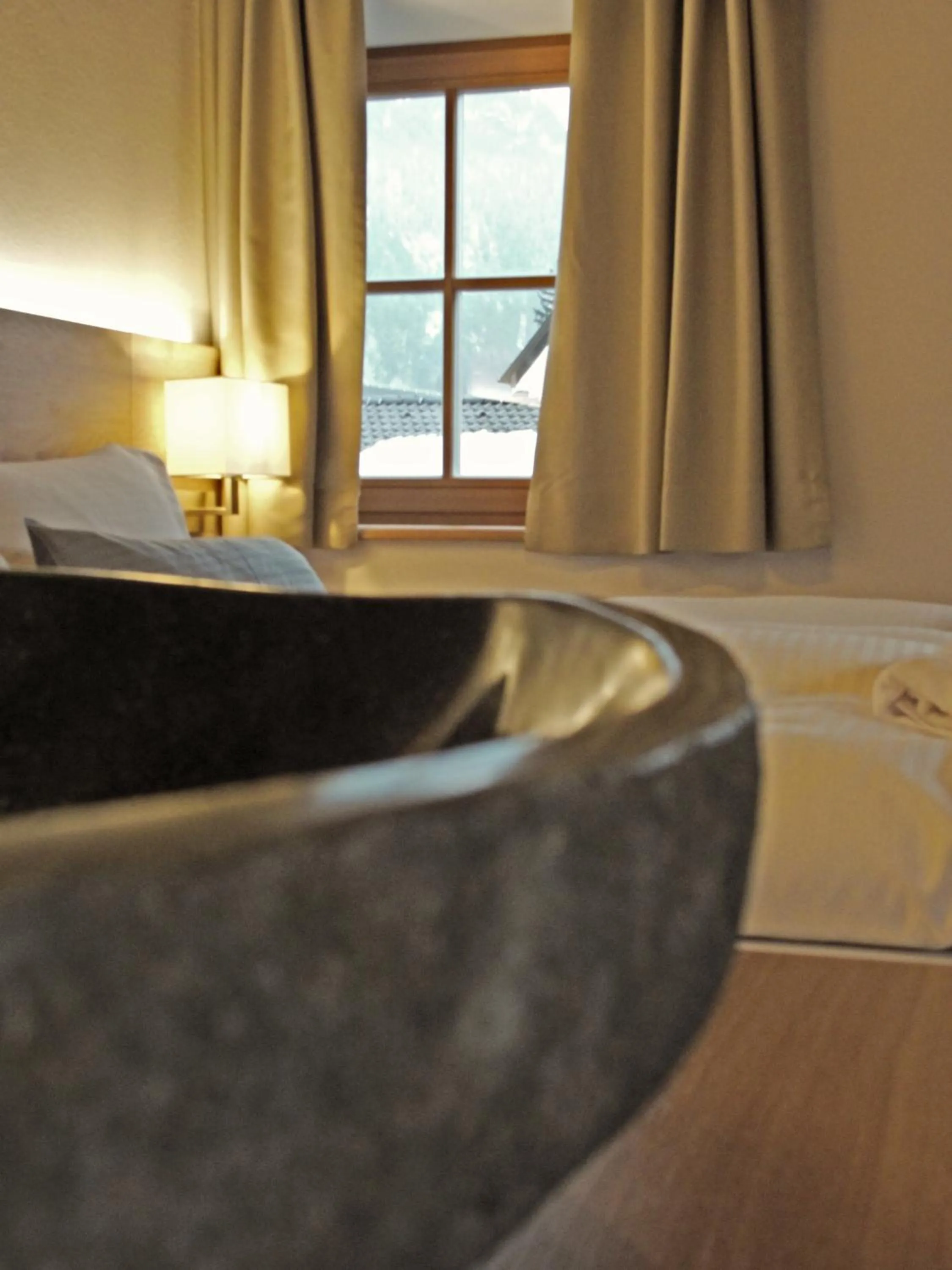 Decorative detail, Bed in Mammhofer Suite & Breakfast