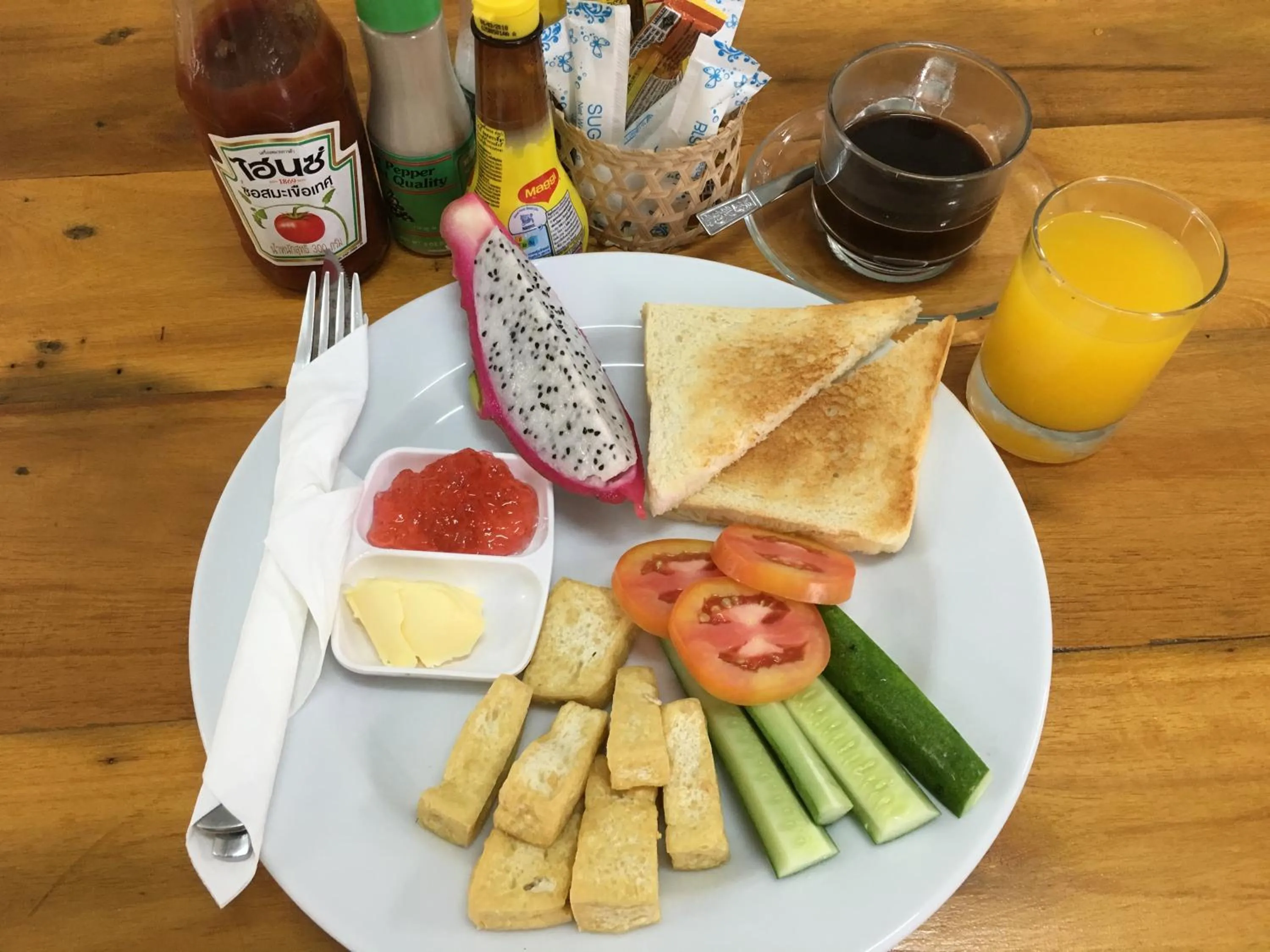 Continental breakfast in Wandee Bed & Breakfast