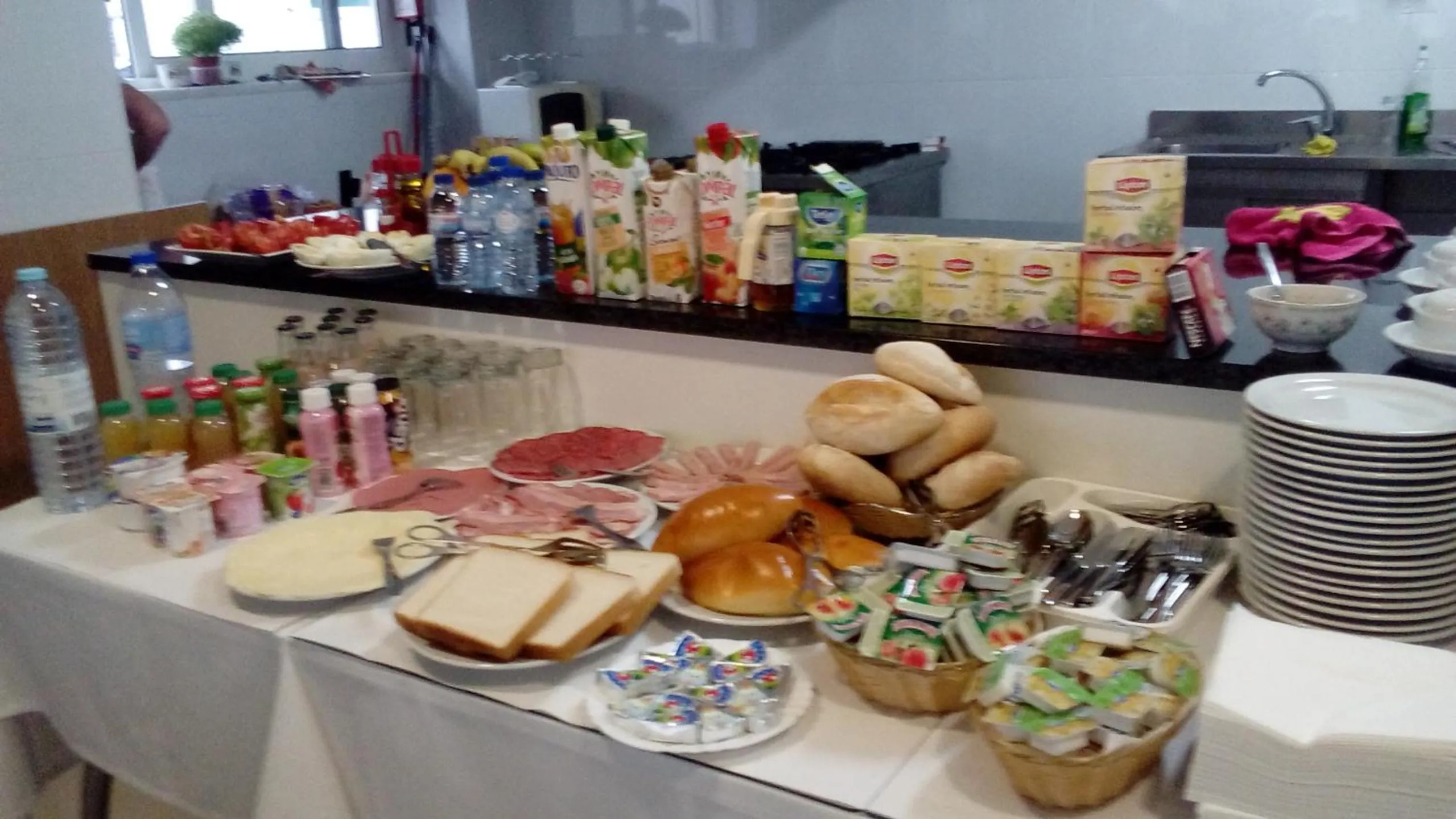 Continental breakfast in Pousada Tires Guest House