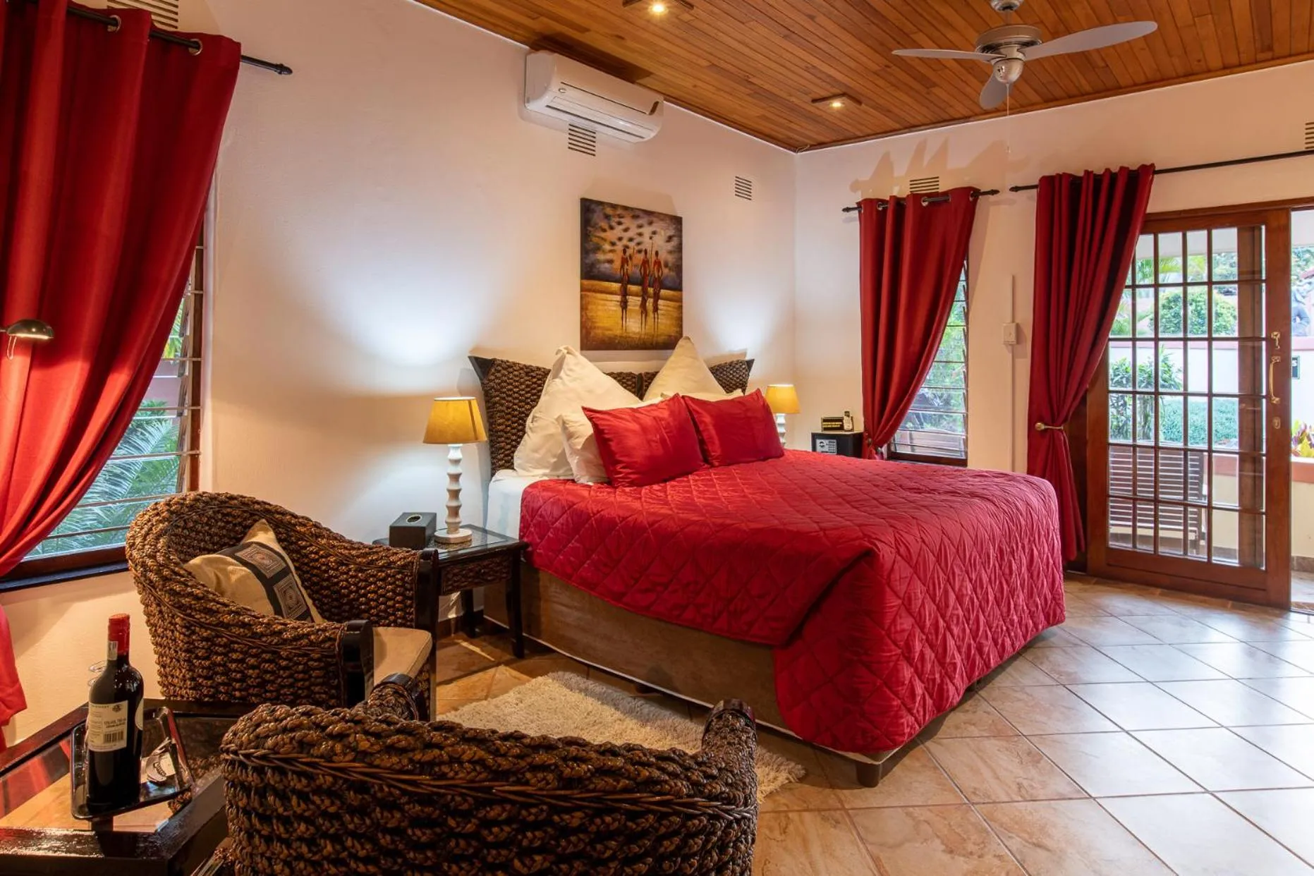 Bed in Elephant Coast Guesthouse