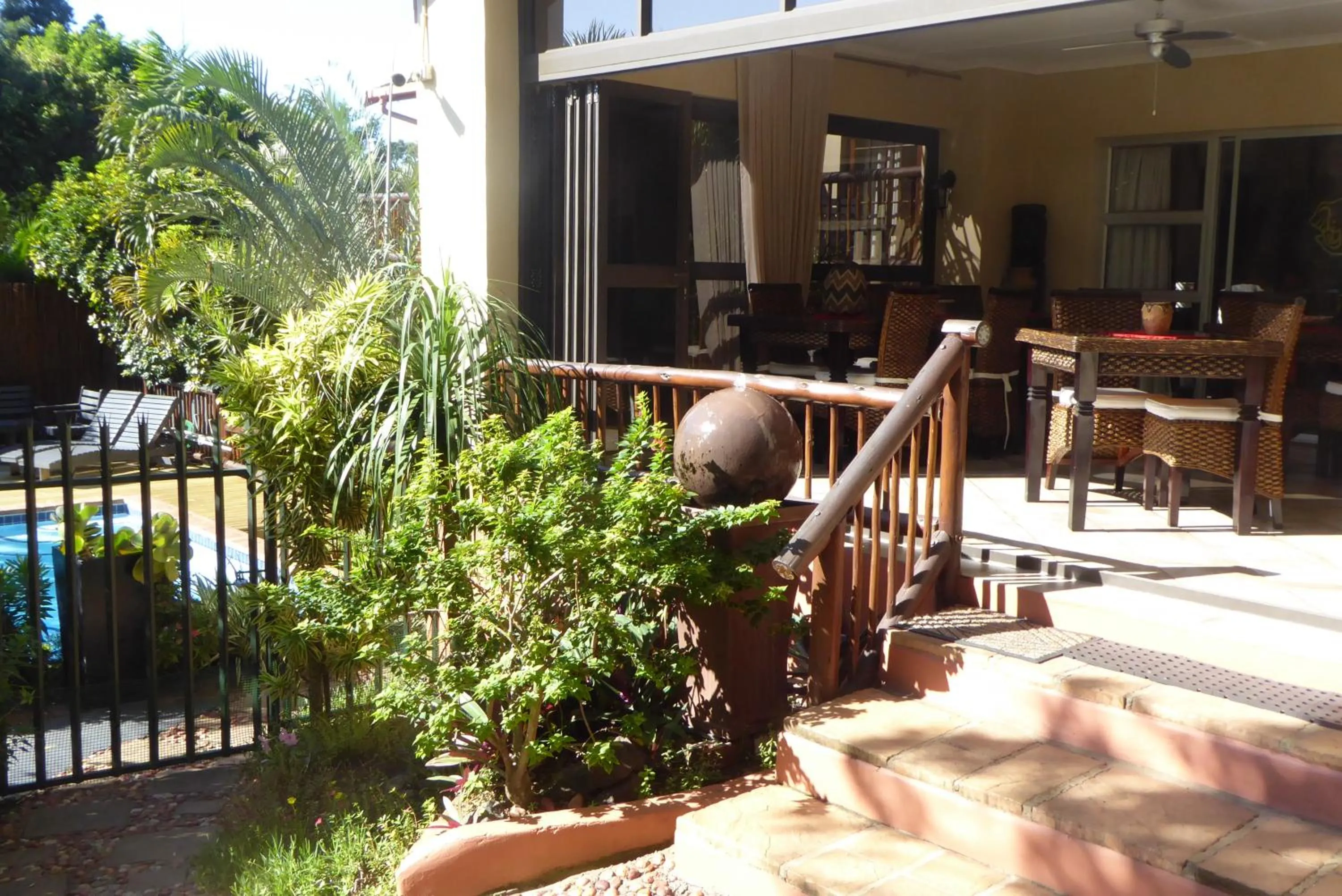 Patio in Elephant Coast Guesthouse