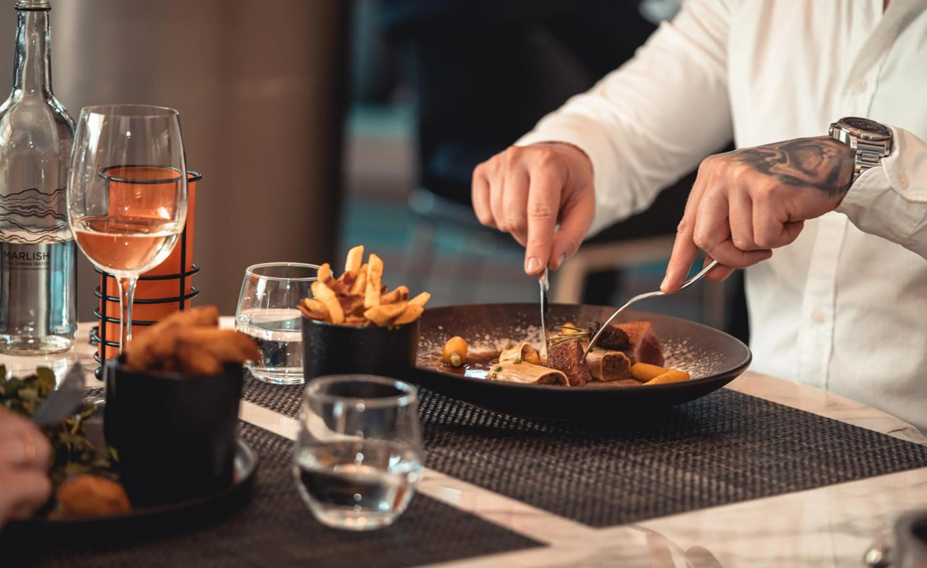 Restaurant/places to eat in Hilton Manchester Deansgate