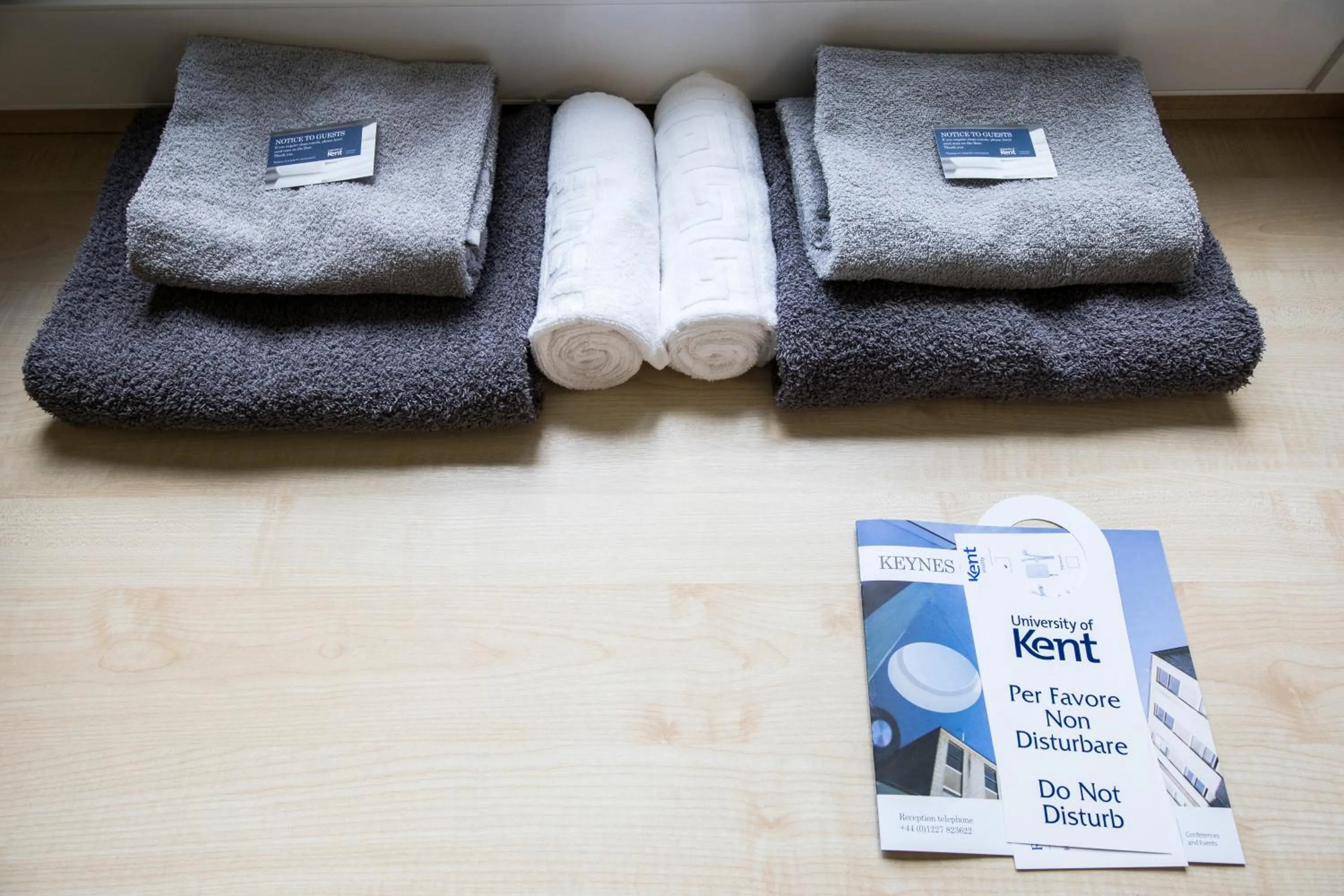 towels in Tyler Court, University of Kent