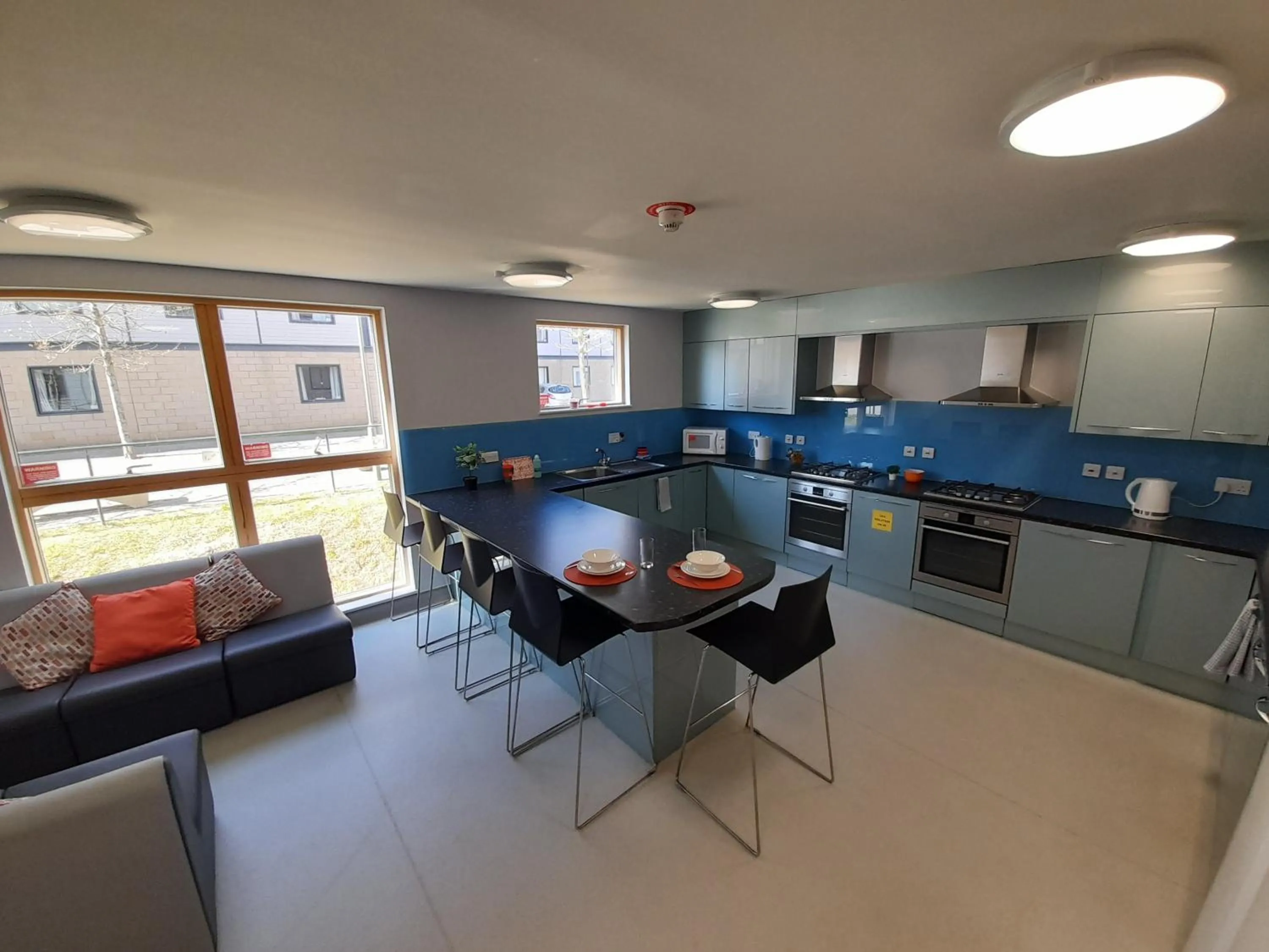 Communal kitchen in Tyler Court, University of Kent