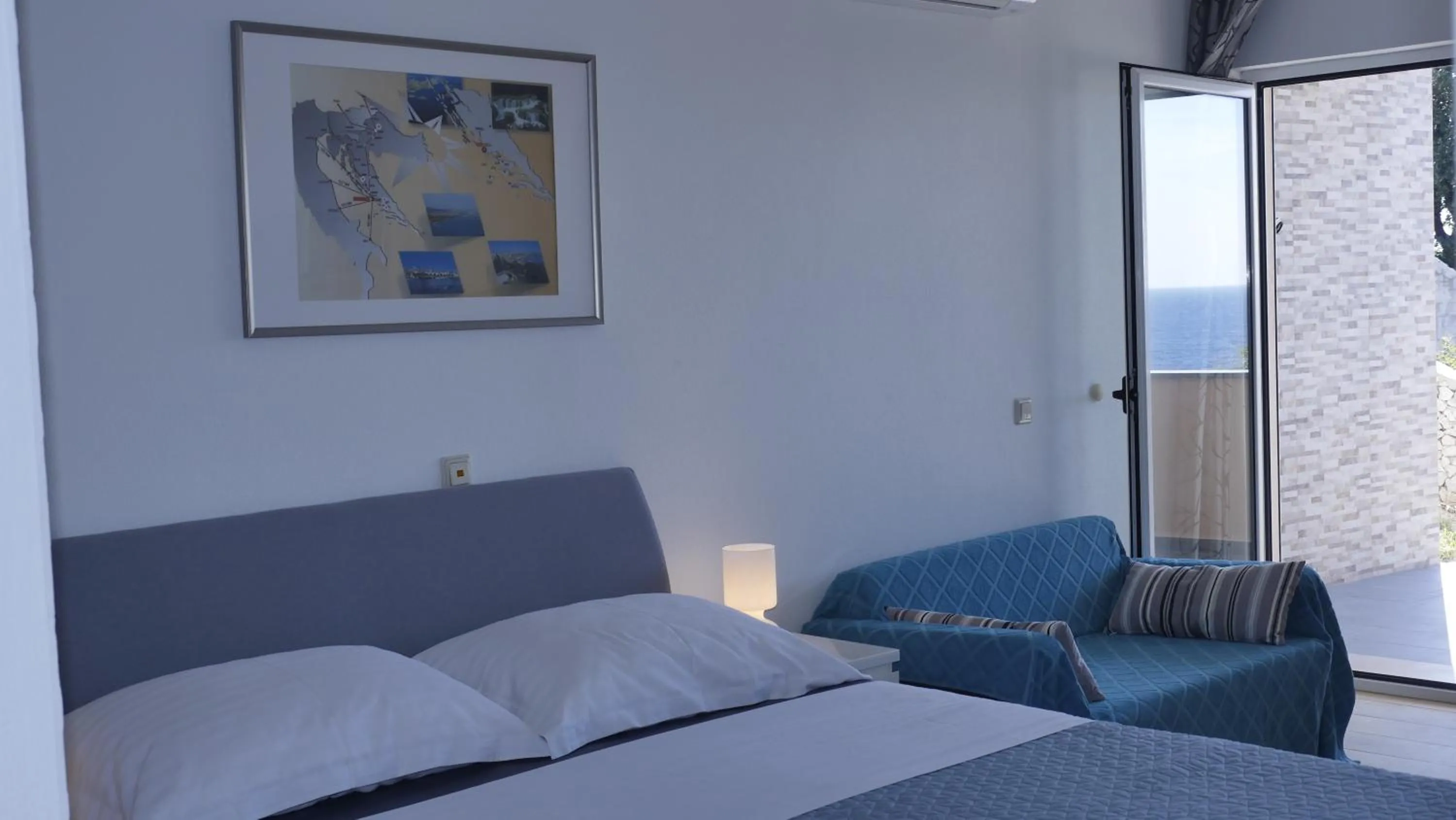 Bedroom, Bed in Direkt am Meer-Apartments Puntaplanka