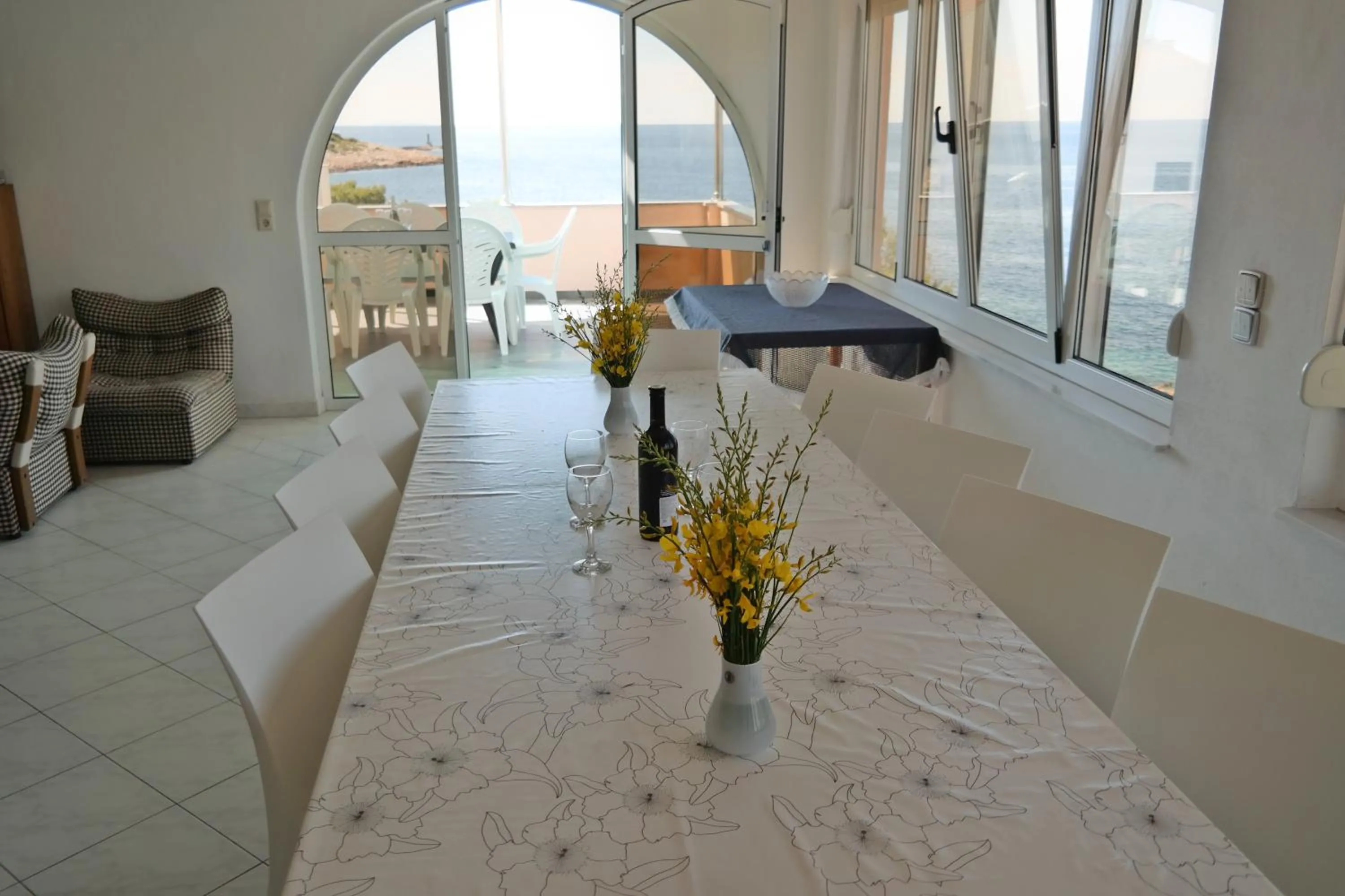 Living room in Direkt am Meer-Apartments Puntaplanka
