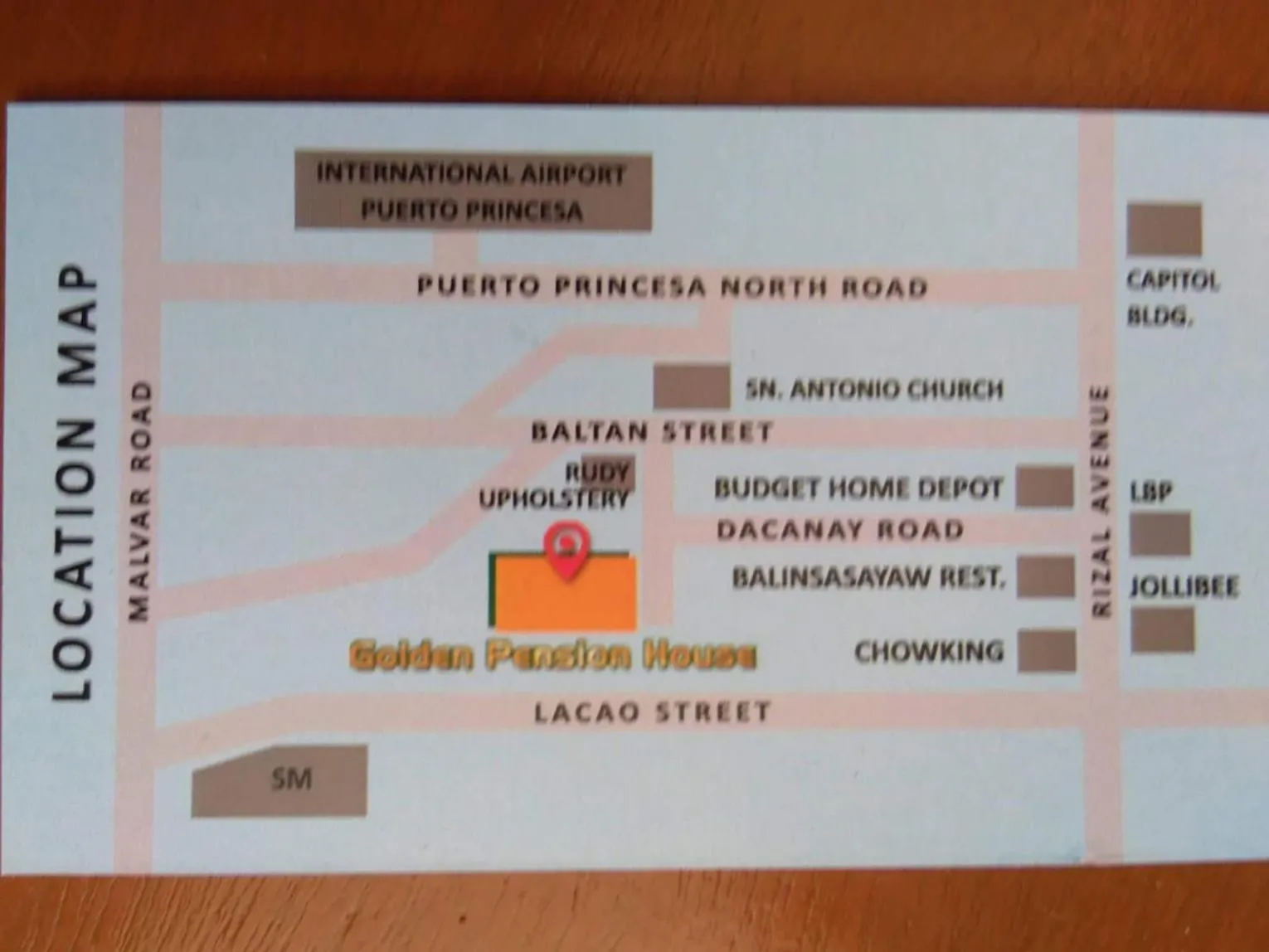 Bird's eye view in Golden Pension House,Palawan